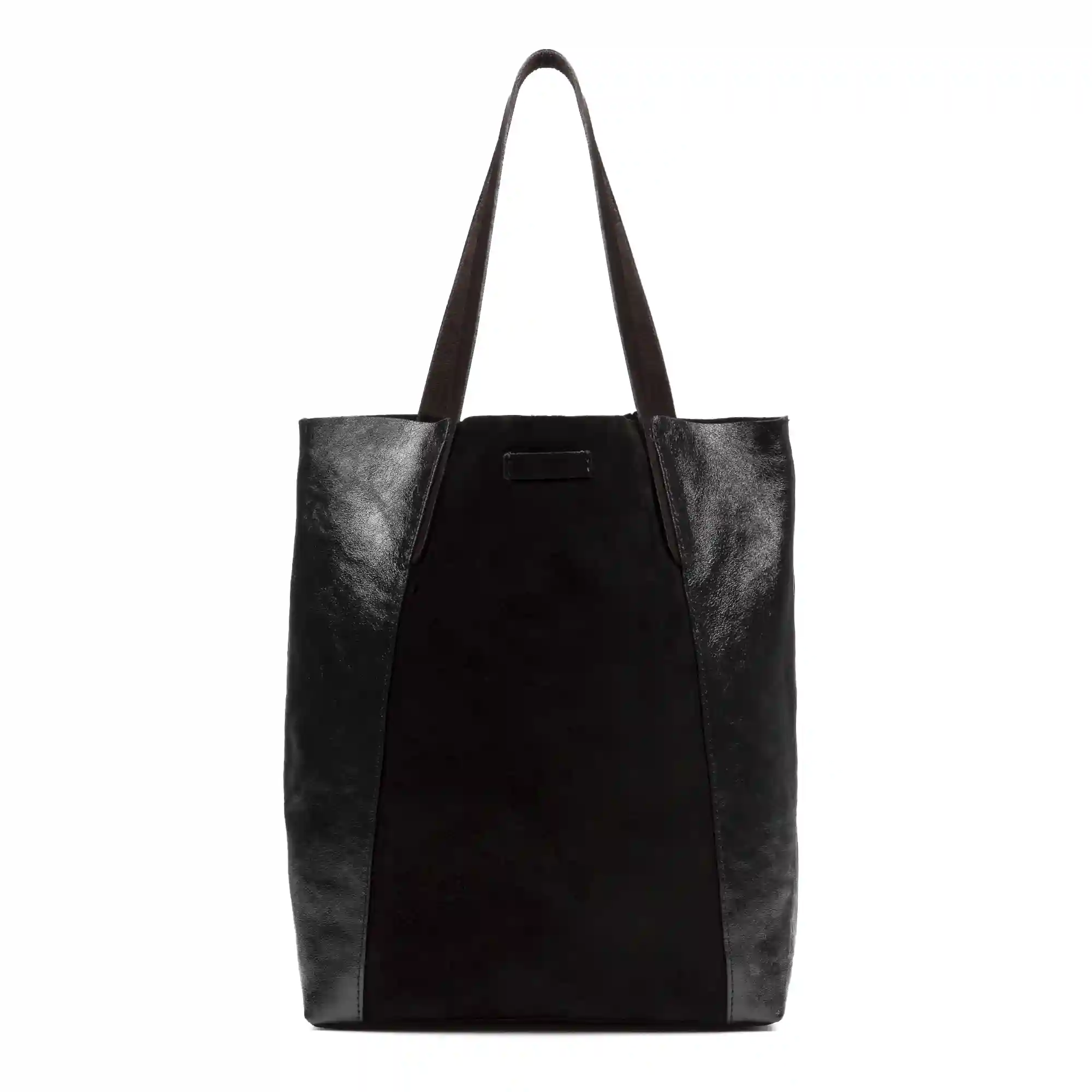 Firenze artegiani Ales bolso Shopper mujer. Piel auténtica Gamuza Lacada