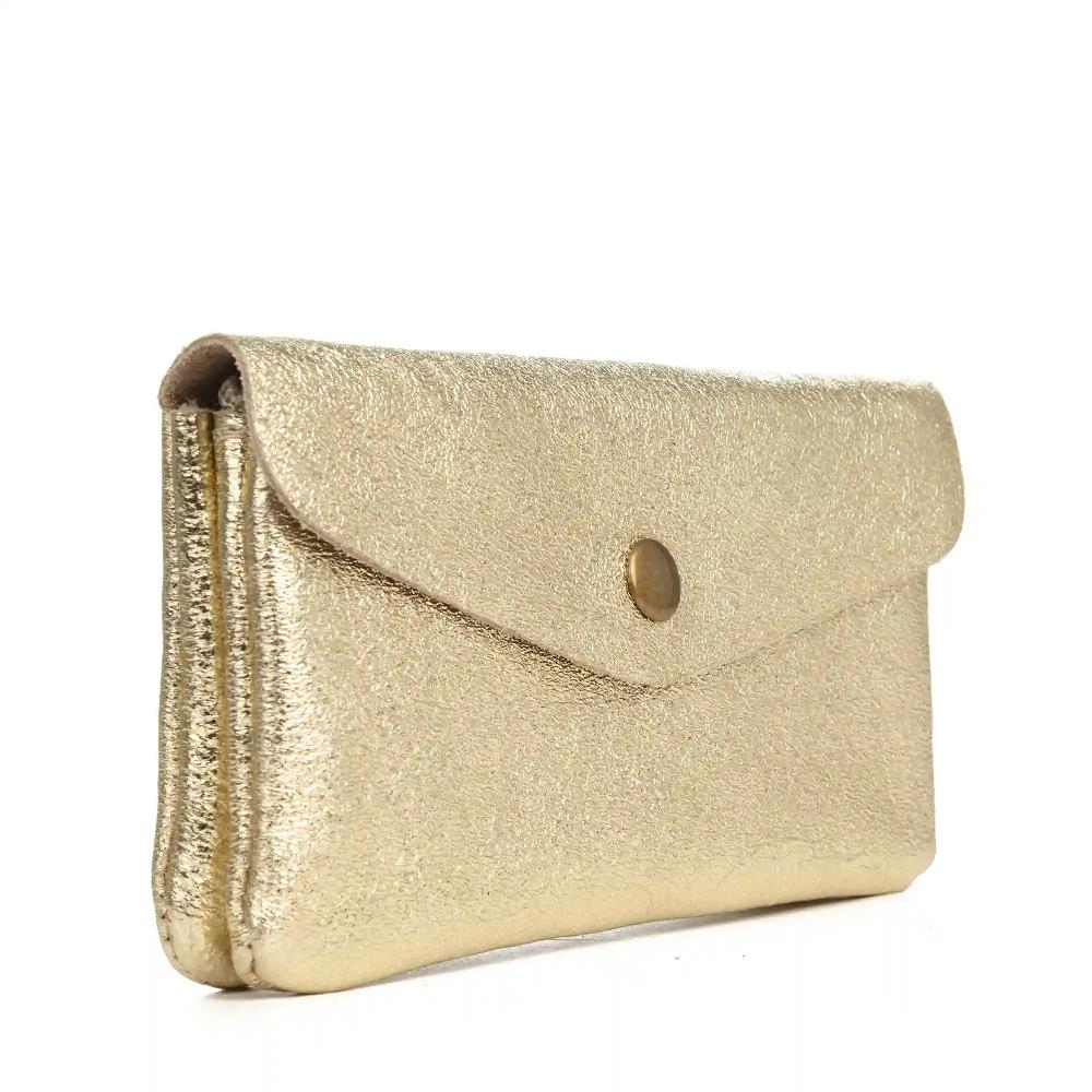 Firenze Artegiani Alseno Monedero Alargado Mujer. Piel Auténtica Gamuza Lacada Brillante