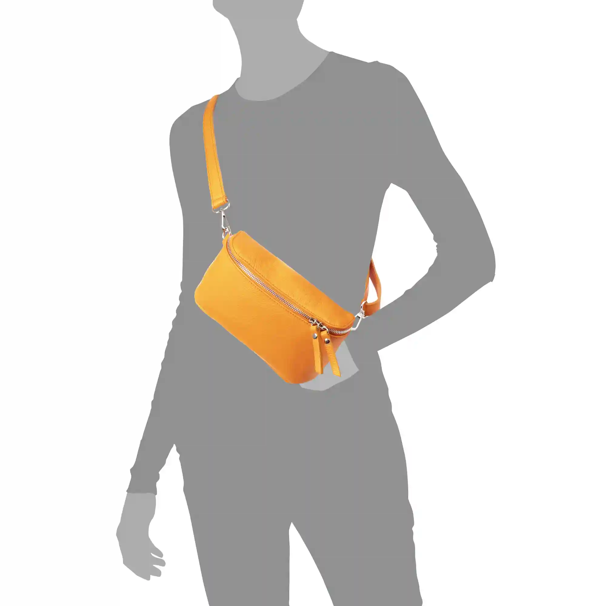 Firenze Artegiani Altidona Riñonera De Moda Unisex. Piel Auténtica Dollaro