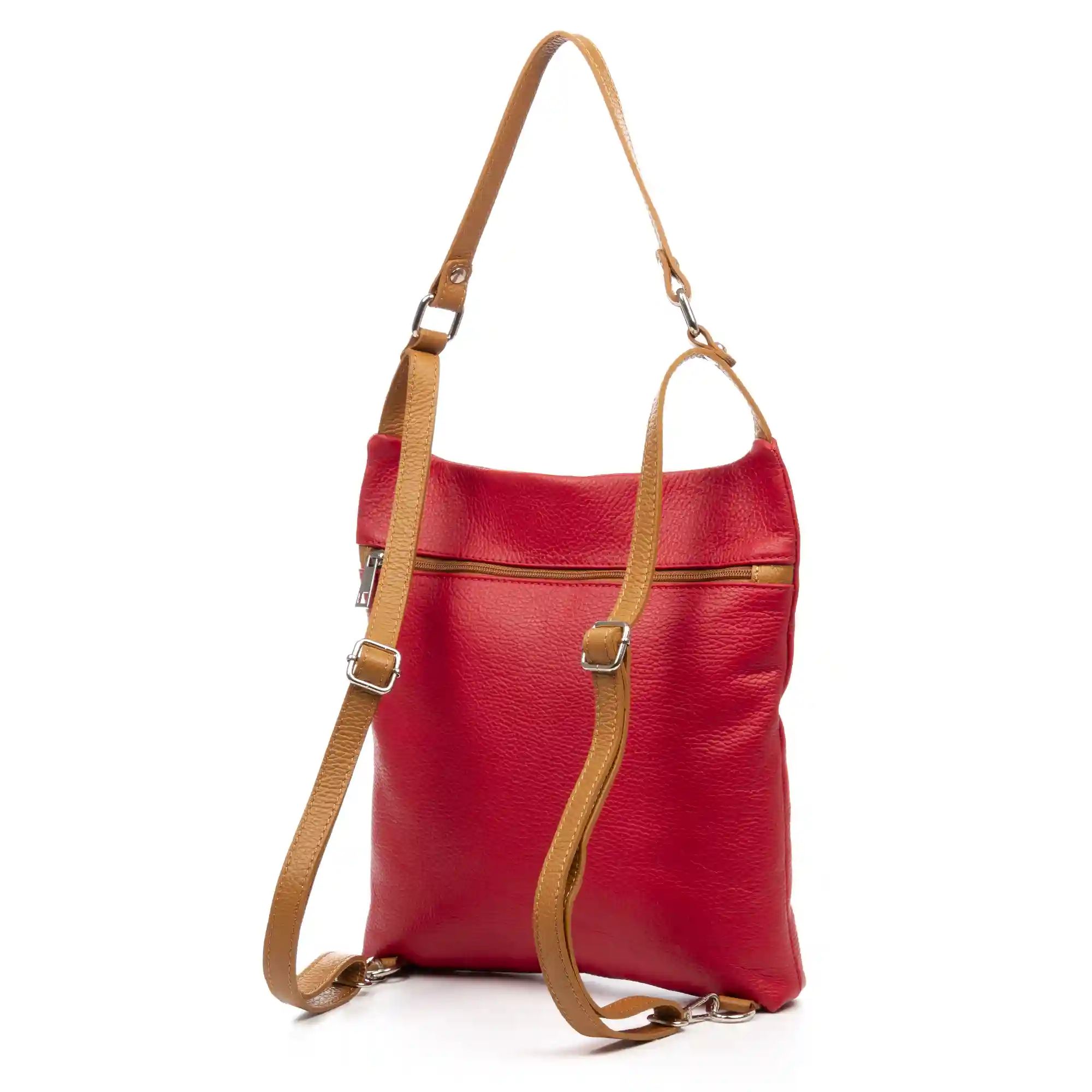 Firenze Artegiani Alto Bolso Mochila Y Bolso De Hombro Mujer. Piel Auténtica Dollaro