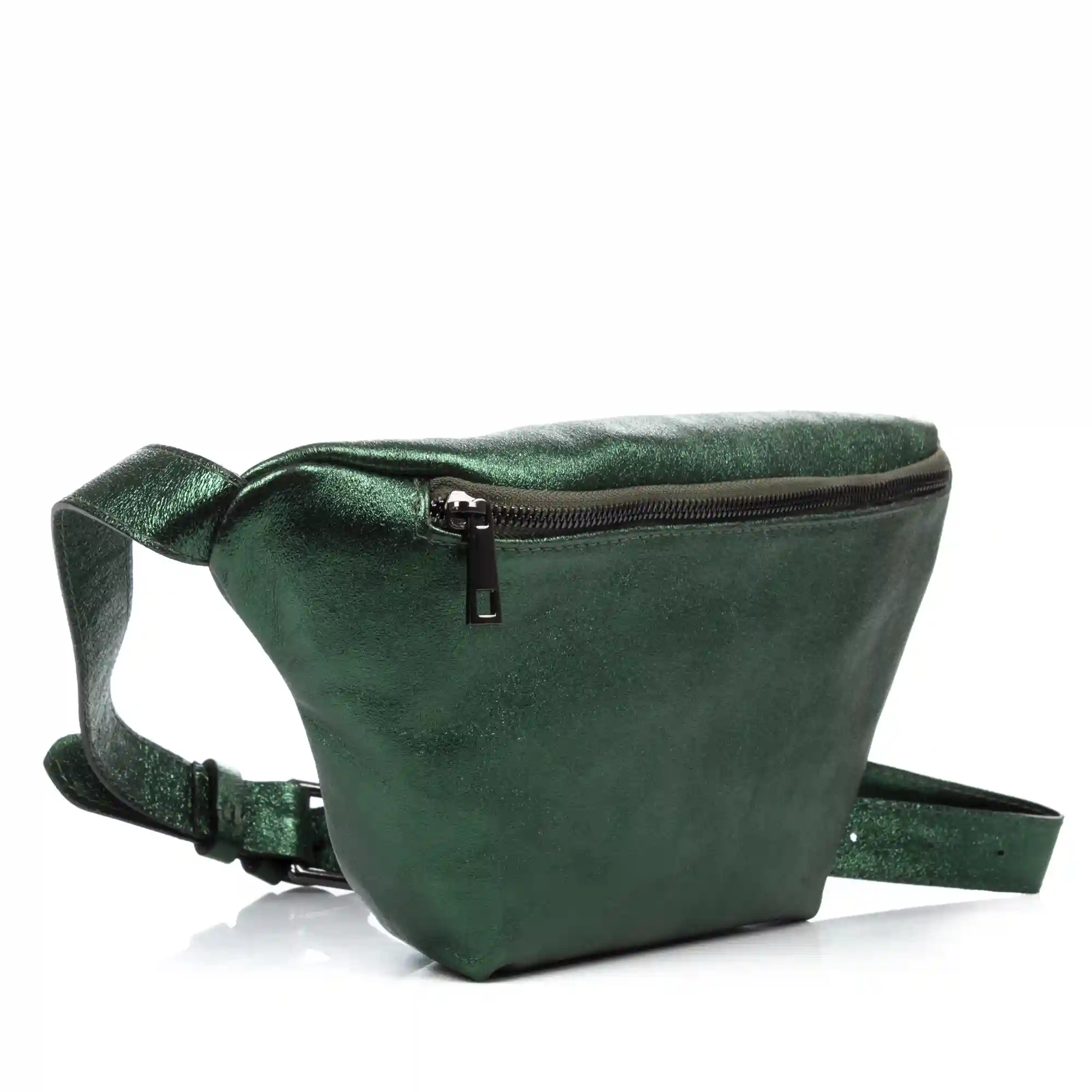 Firenze Artegiani Altofonte Riñonera De Moda Unisex. Piel Auténtica Gamuza Lacada