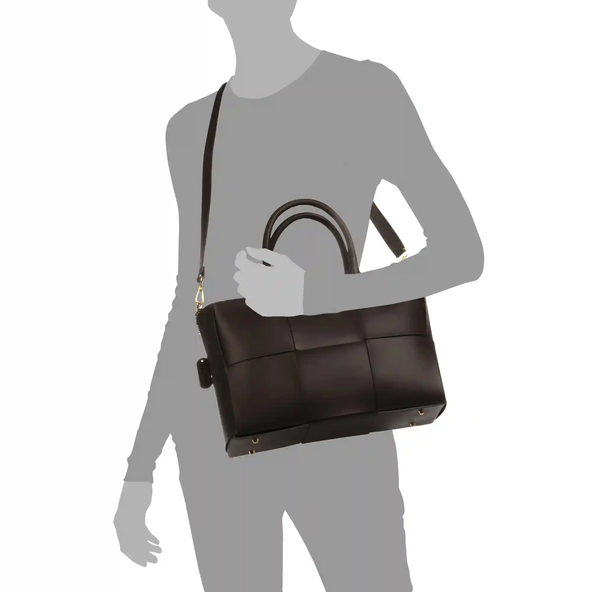 Firenze Artegiani Andreis Bolso De Hombro Mujer. Piel Auténtica Acabado Ruga