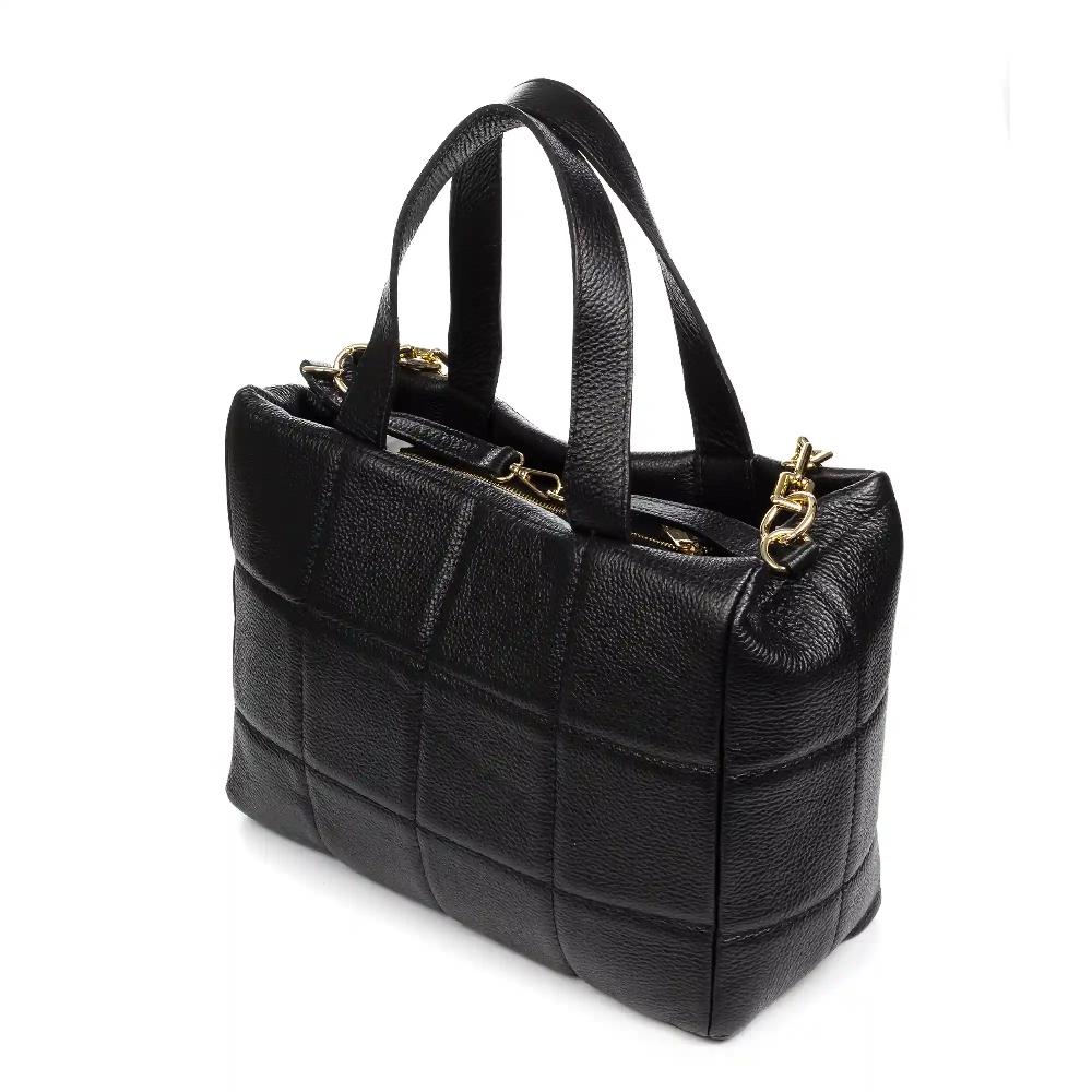 Firenze Artegiani Anzi Bolso Tote Mujer. Piel Auténtica Acabado Dollaro