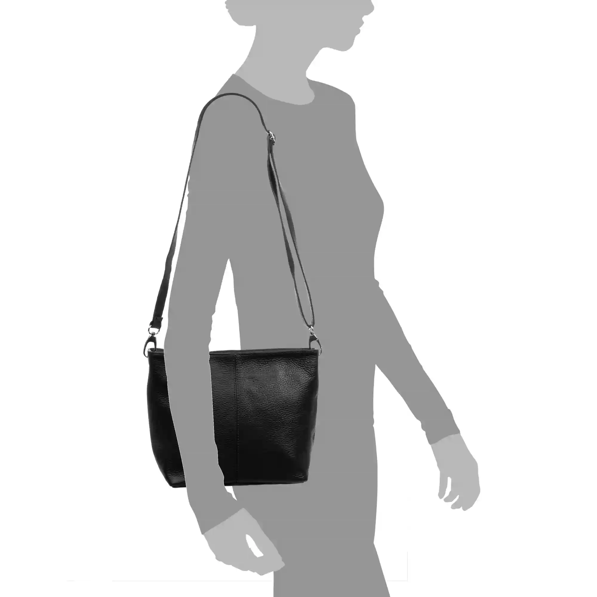 Firenze Artegiani Appiano Bolso De Hombro Mujer. Piel Auténtica Acabado Dollaro