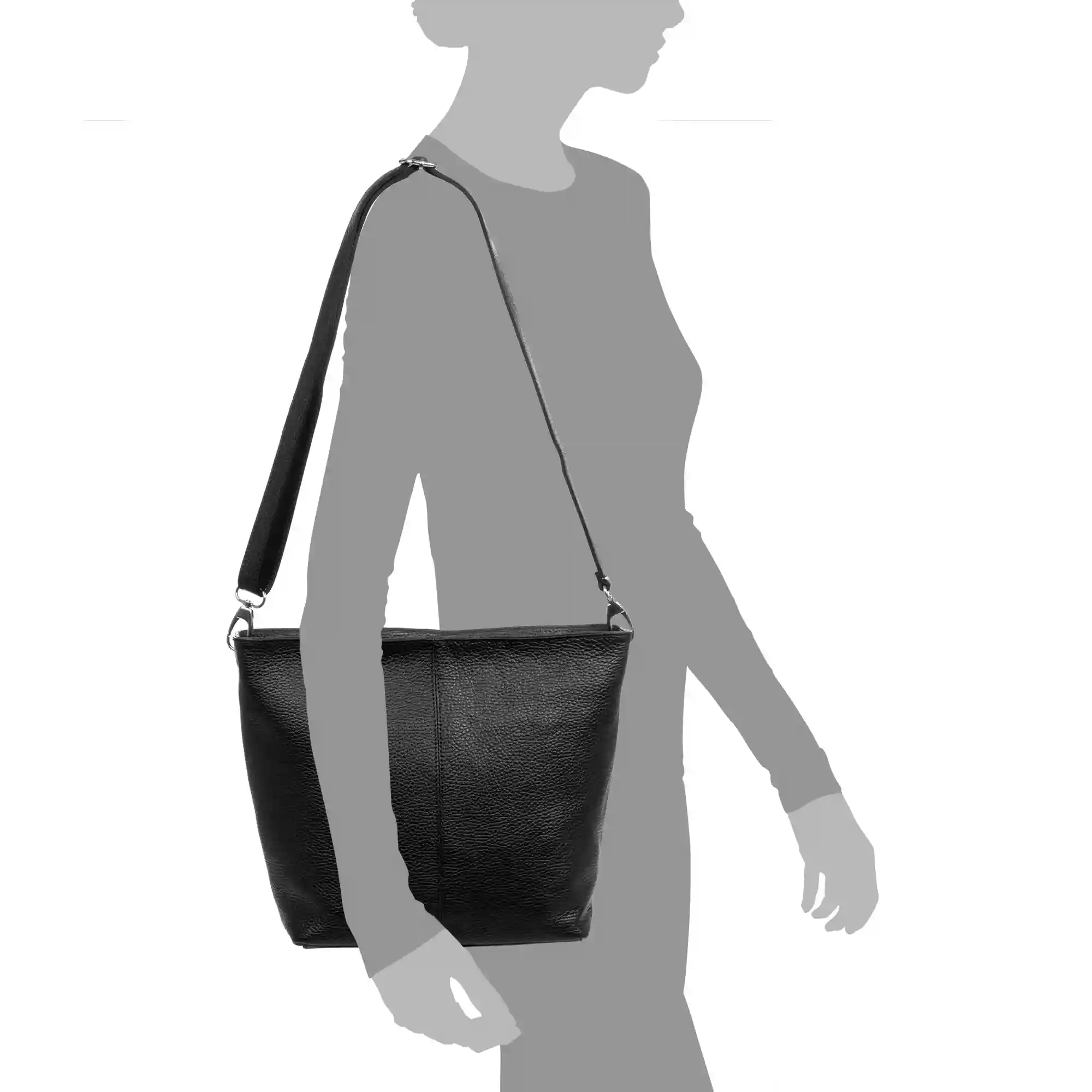 Firenze Artegiani Apricale Bolso De Hombro Mujer. Piel Auténtica Acabado Dollaro