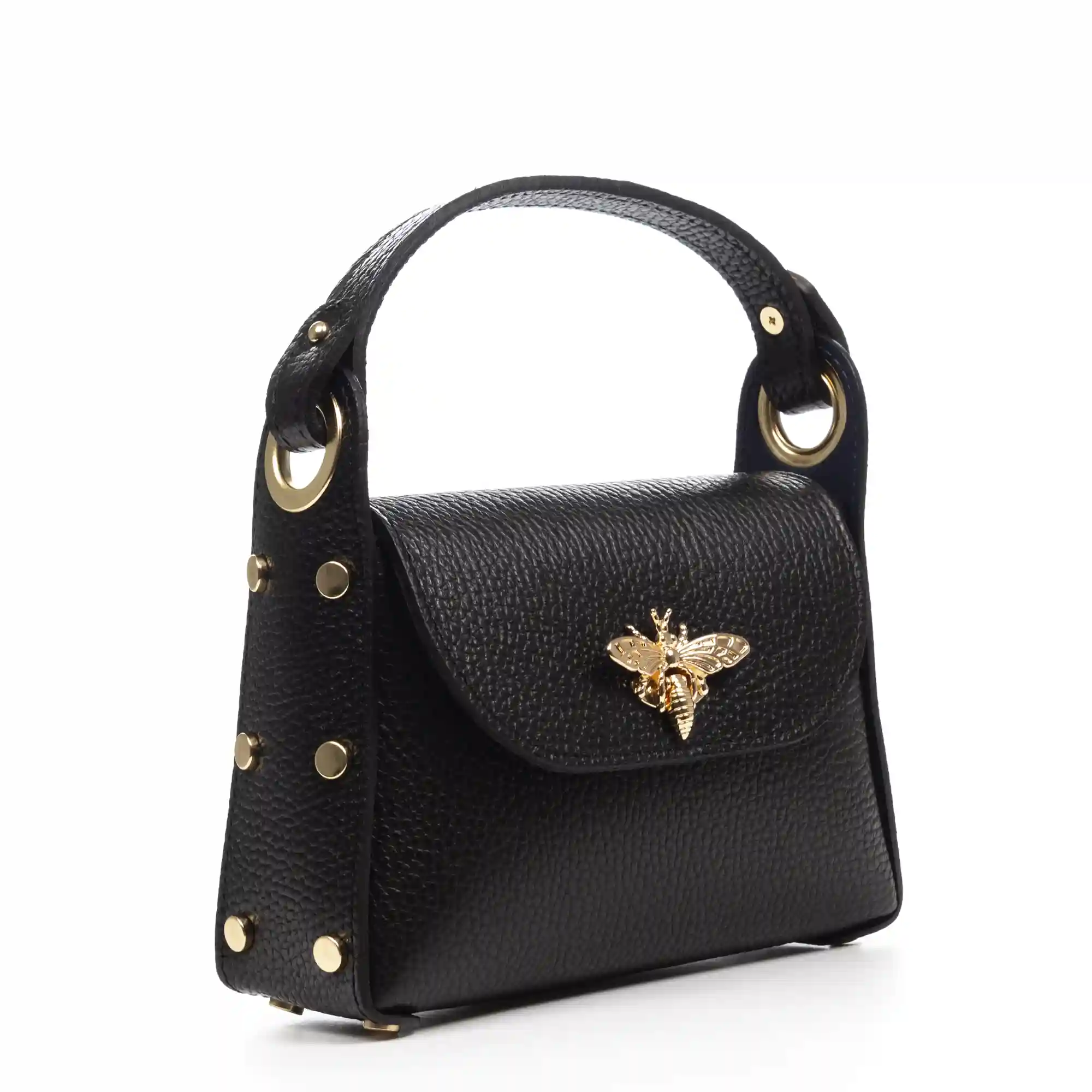 Firenze Artegiani Aquileia Bolso De Mano Mujer. Piel Auténtica Acabado Dollaro