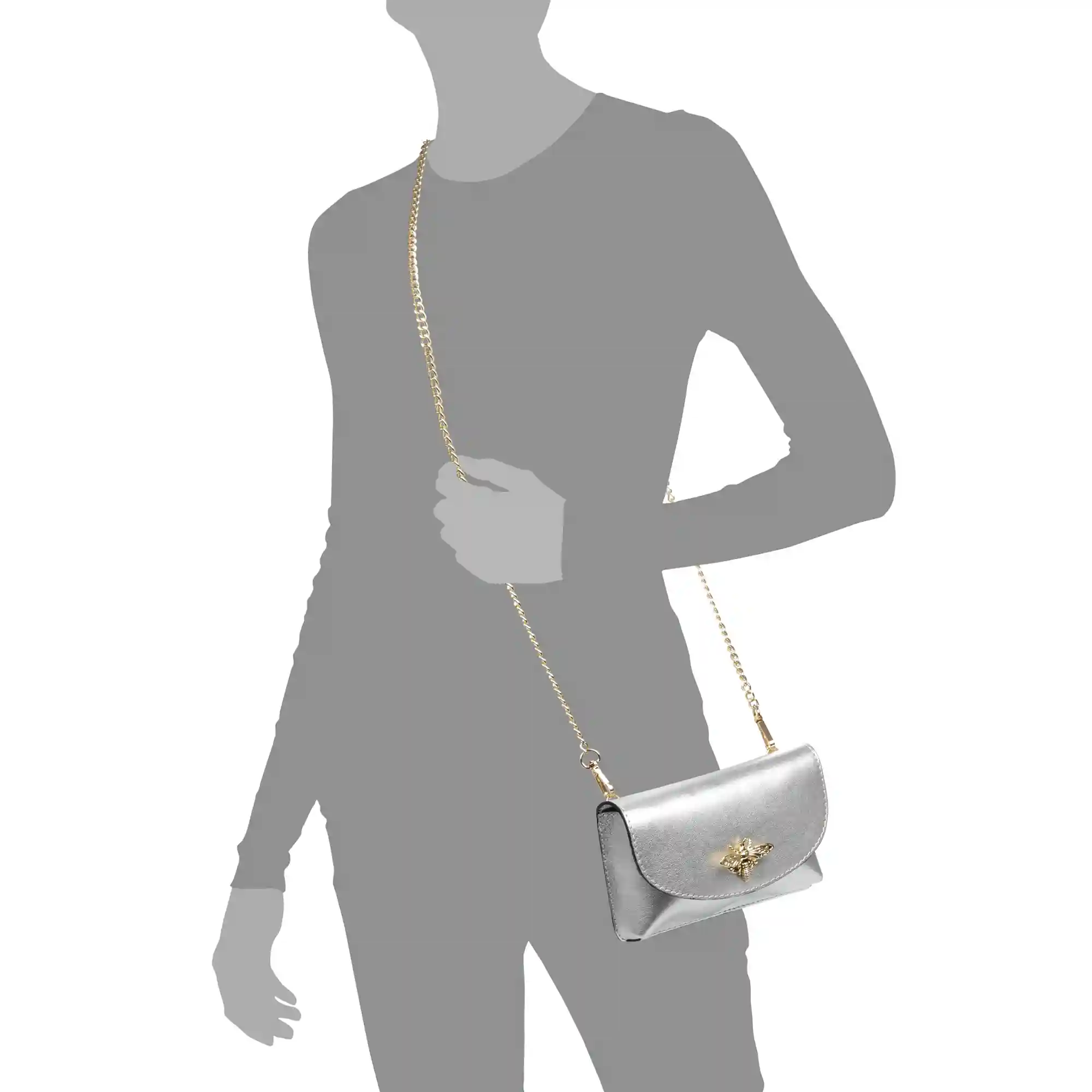 Firenze Artegiani Aquilonia Bolso De Mano Mujer. Piel Auténtica Acabado Gamuza Lacada