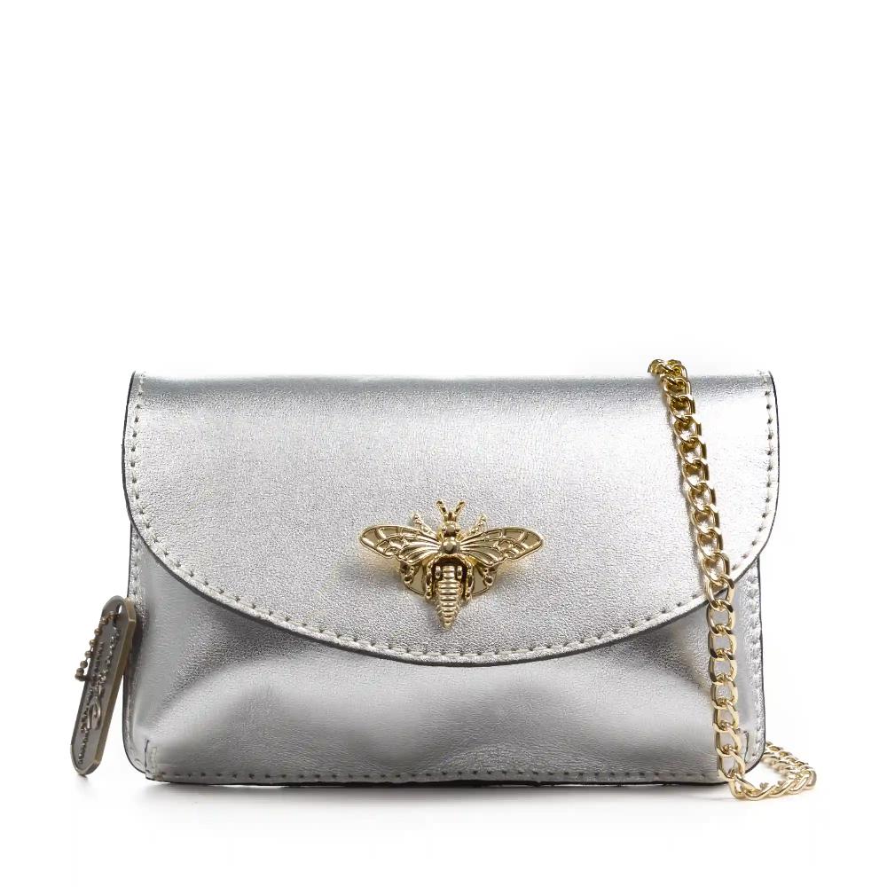 Firenze artegiani Aquilonia bolso de mano mujer. Piel auténtica acabado Gamuza lacada