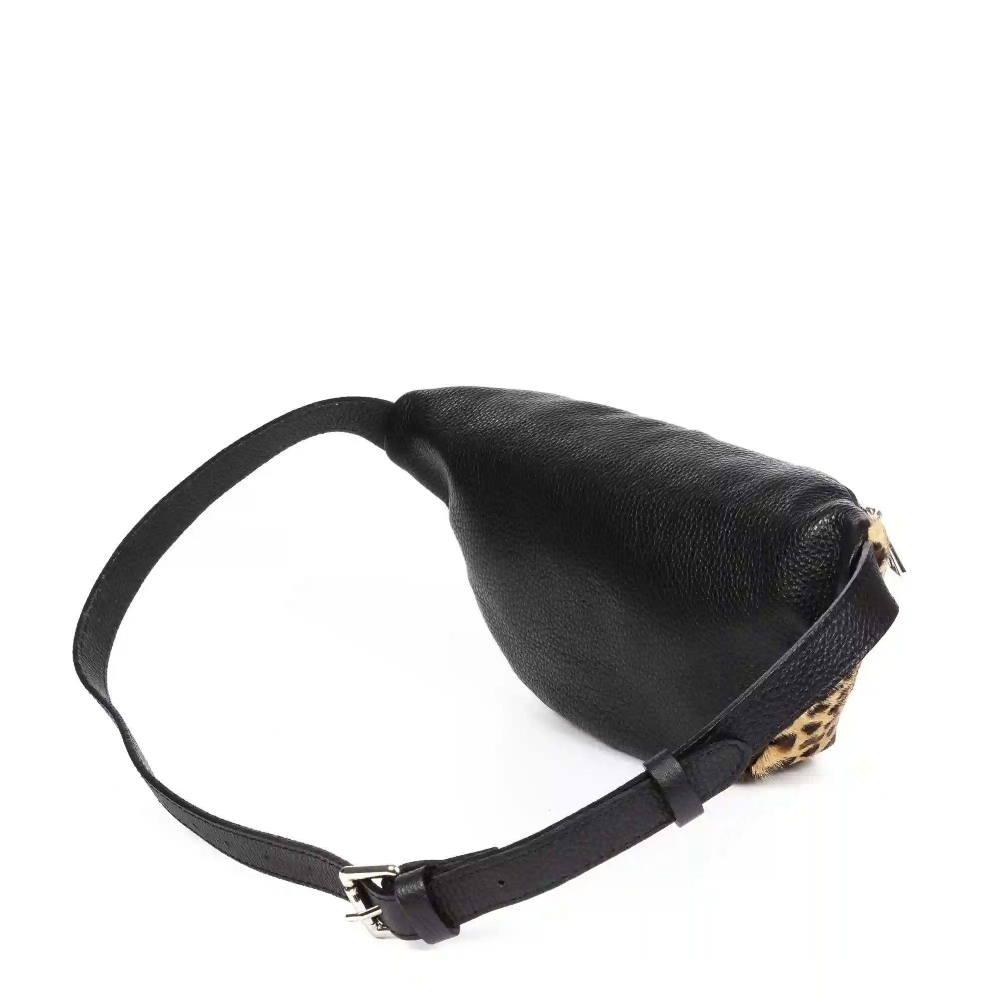 Firenze Artegiani Arabela Riñonera De Moda Unisex.Piel Auténtica Cavallino Leopardo Pq Dollaro