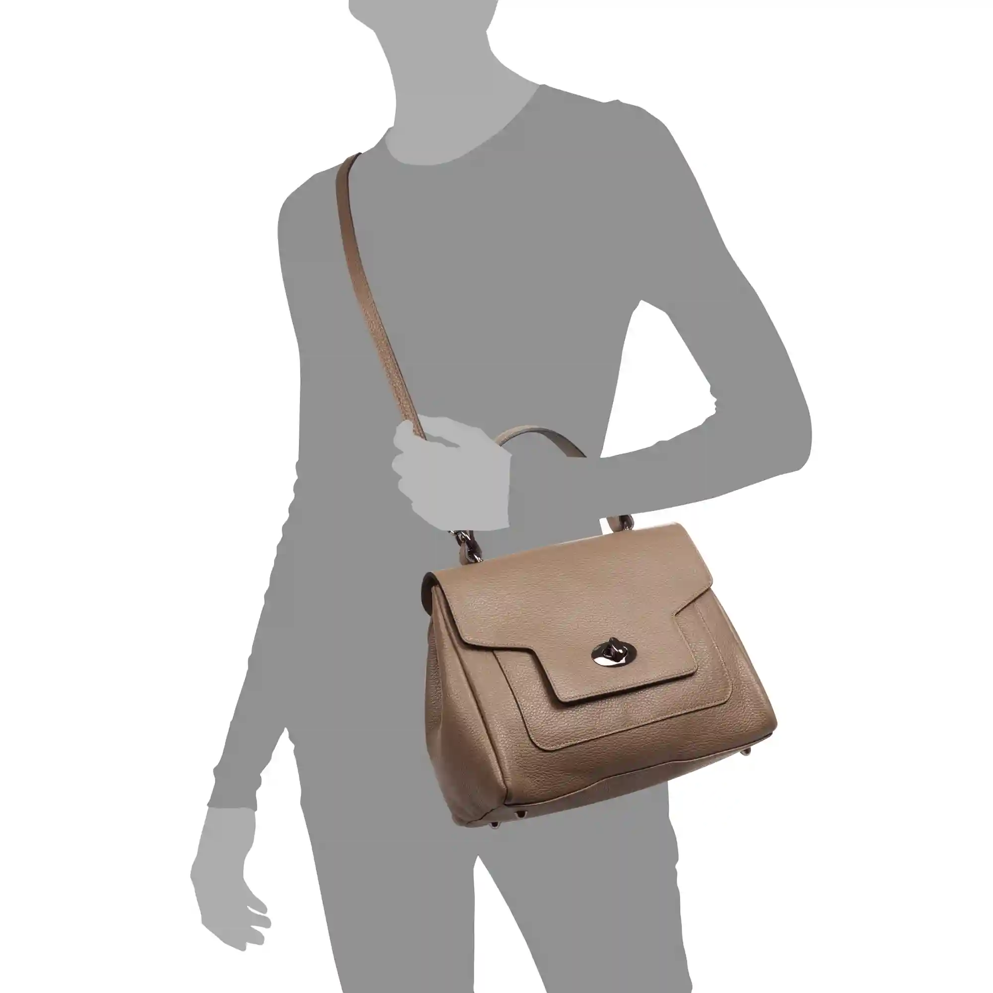 Firenze Artegiani Arcisate Bolso Tote Mujer. Piel Auténtica Acabado Dollaro