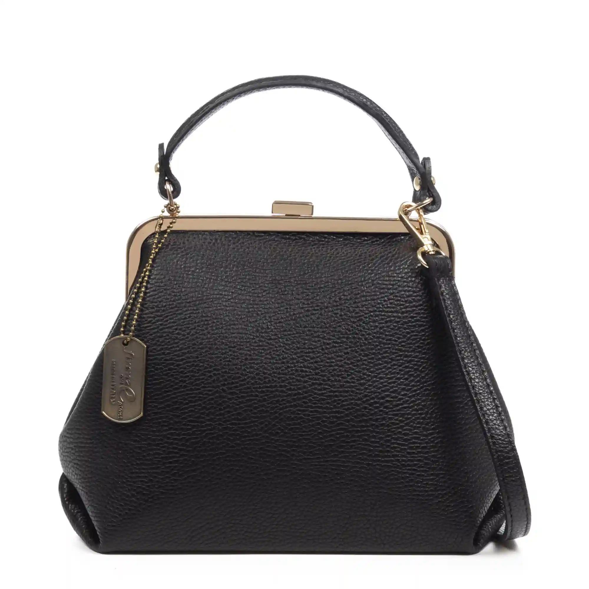 Firenze artegiani Arienzo bolso de mano mujer. Piel auténtica Dollaro