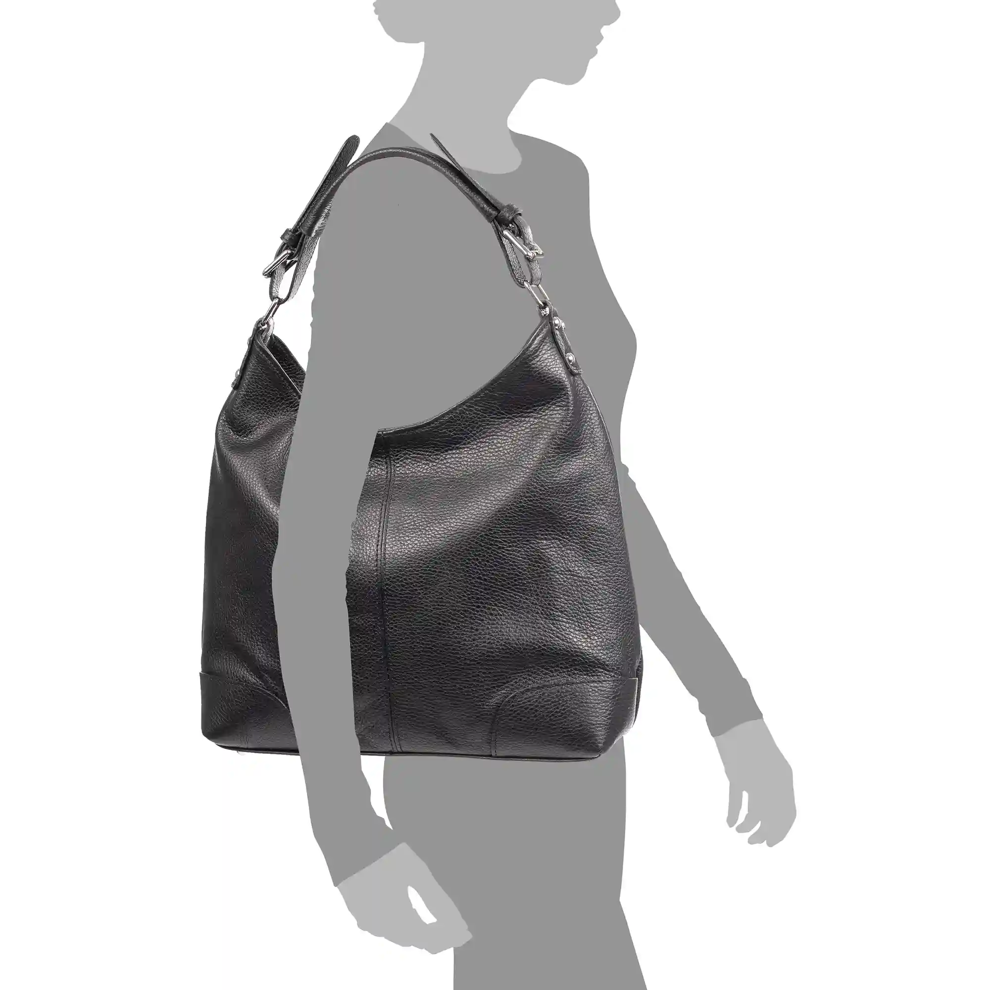 Firenze Artegiani Ascoli Bolso De Hombro Piel Auténtica Dollaro