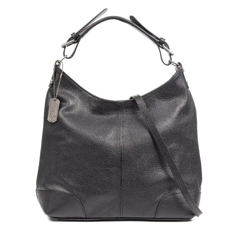 Firenze Artegiani Ascoli Bolso De Hombro Piel Auténtica Dollaro