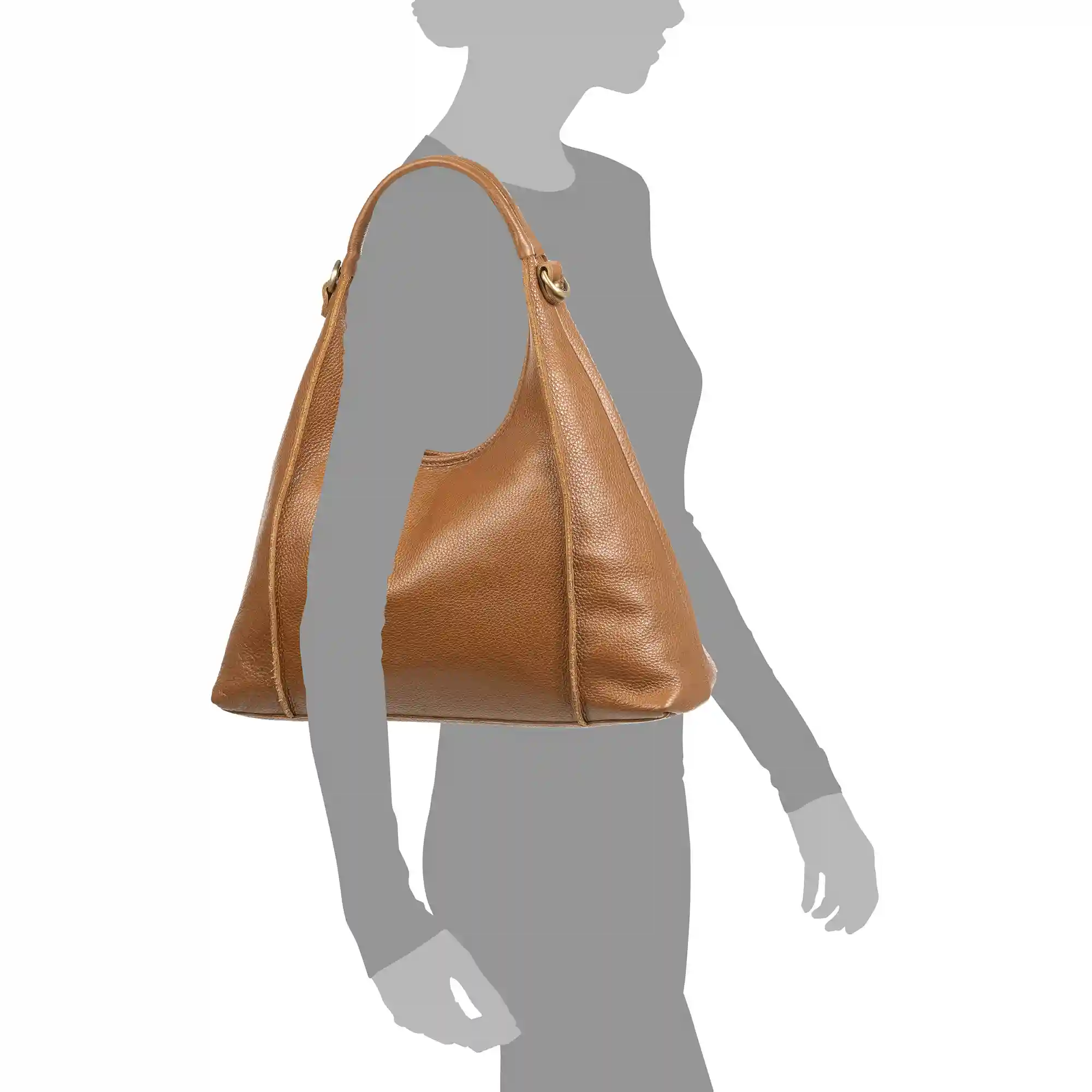 Firenze Artegiani Ascrea Bolso De Hombro Piel Auténtica Dollaro Con Correa Bandolera