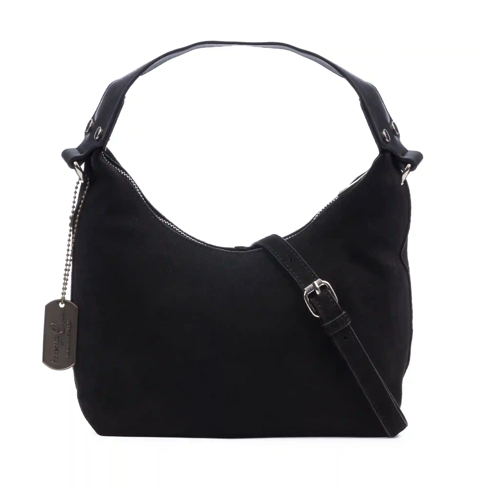 Firenze artegiani Atina bolso bandolera de piel auténtica gamuza