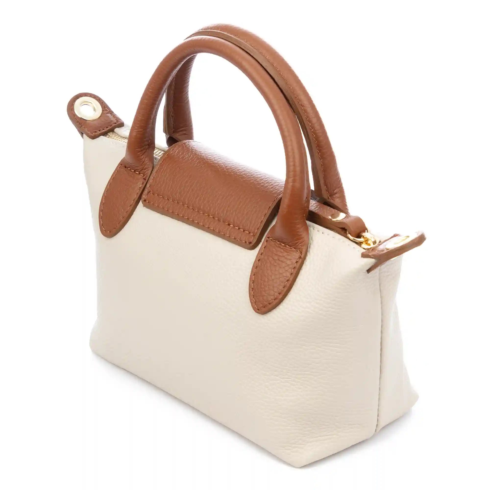 Firenze Artegiani Aurano Bolso Bandolera Tipo Tote Mujer. Piel Auténtica Dollaro Bitono