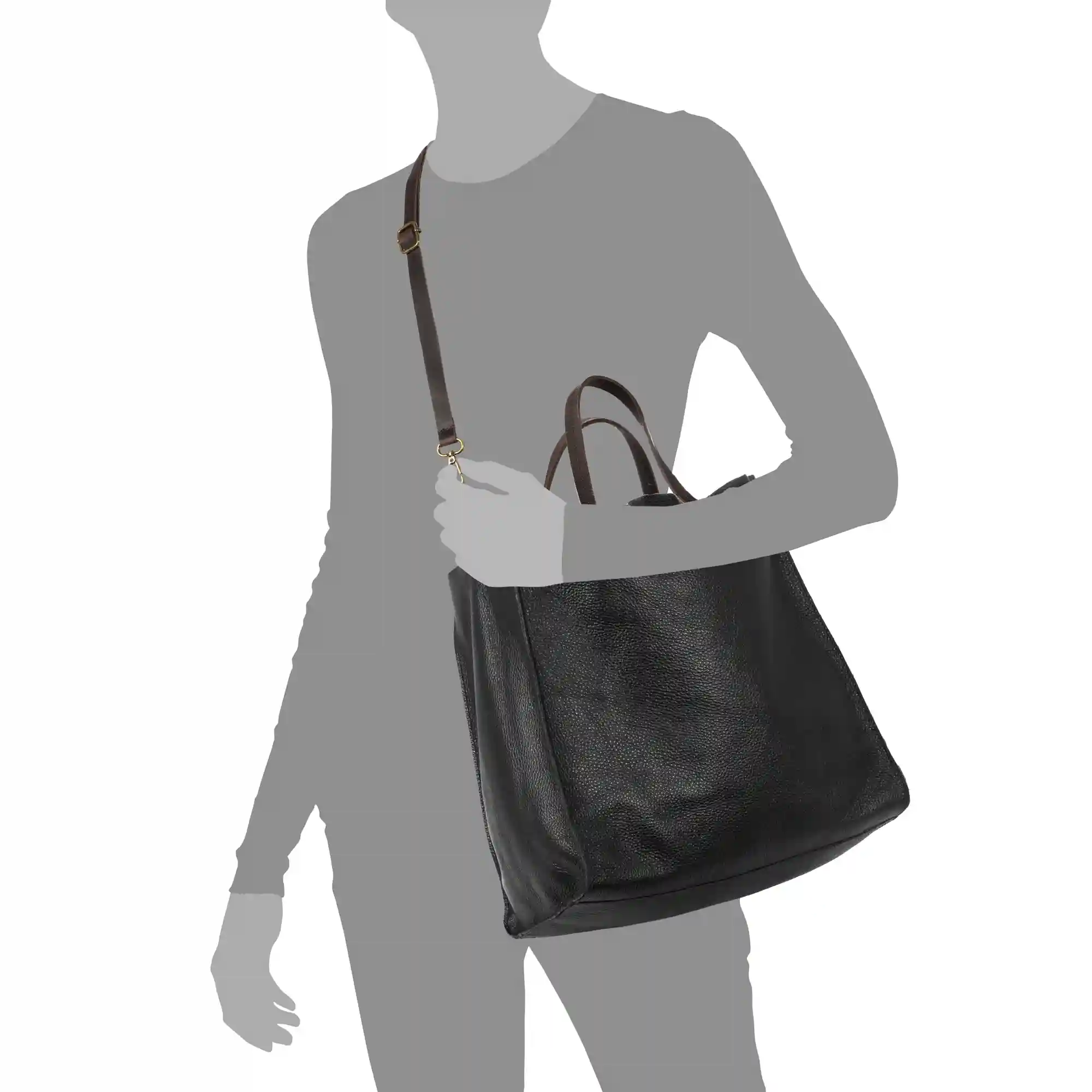 Firenze Artegiani Bianca Bolso Shopper Mujer.Piel Auténtica Dollaro