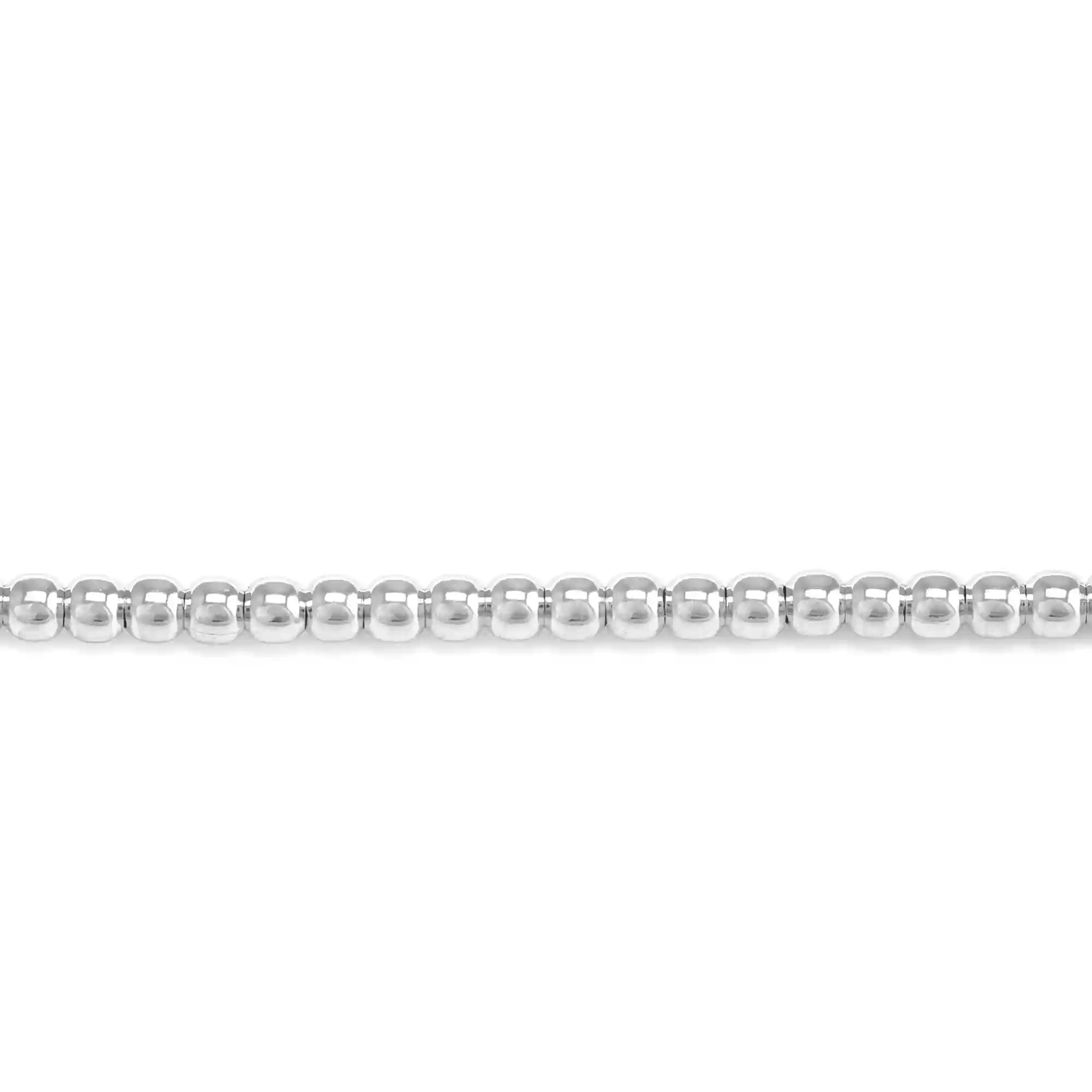 Firenze Artegiani Cadena De Plata De Ley 925 Con Bolitas De Plata