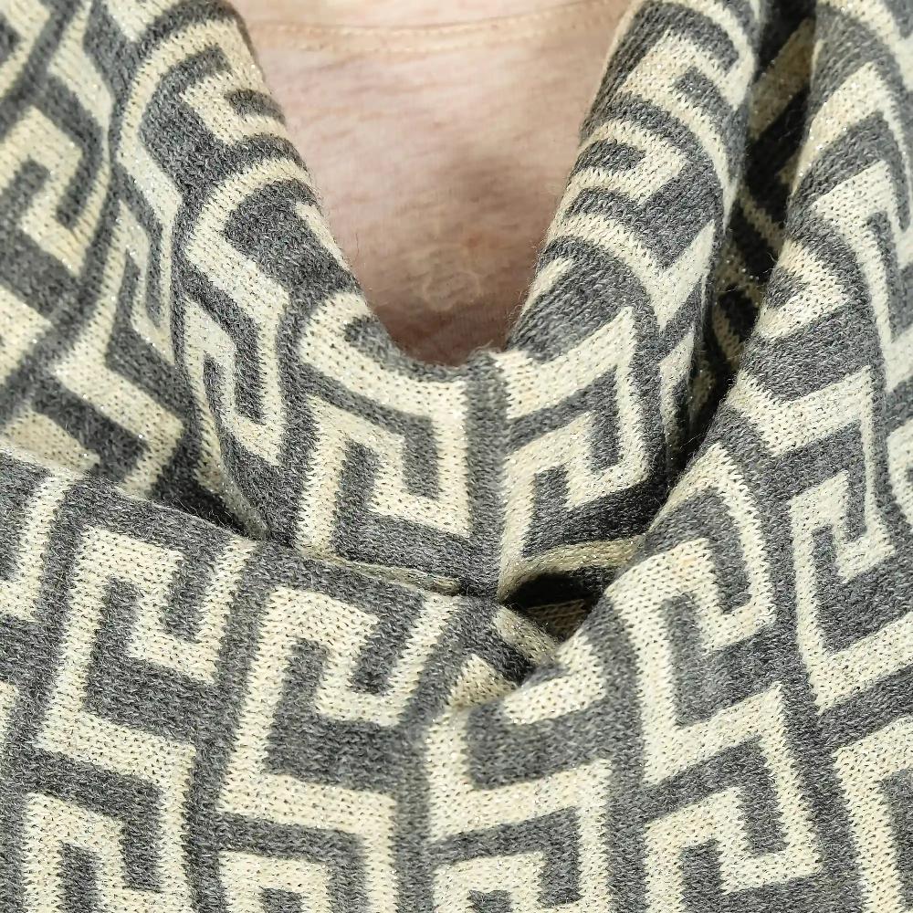 Firenze Artegiani Capa Diseño Greca Tejido Talla única. Made In Italy