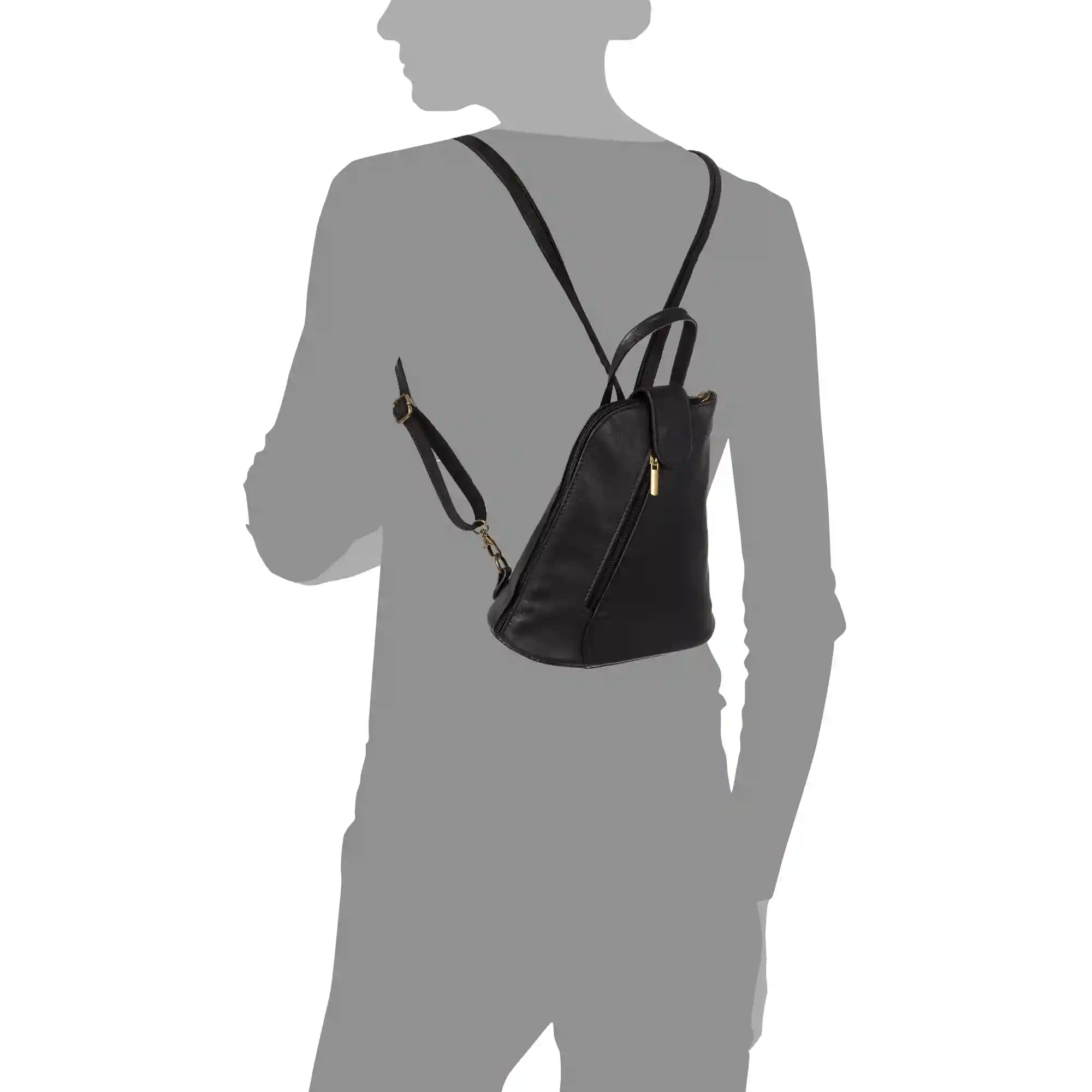 Firenze Artegiani Carlotta Bolso Mochila Mujer.Piel Auténtica Sauvage