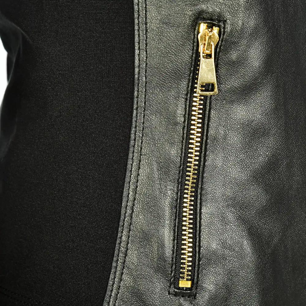 Firenze Artegiani Chaqueta Entallada De Mujer De Piel Auténtica