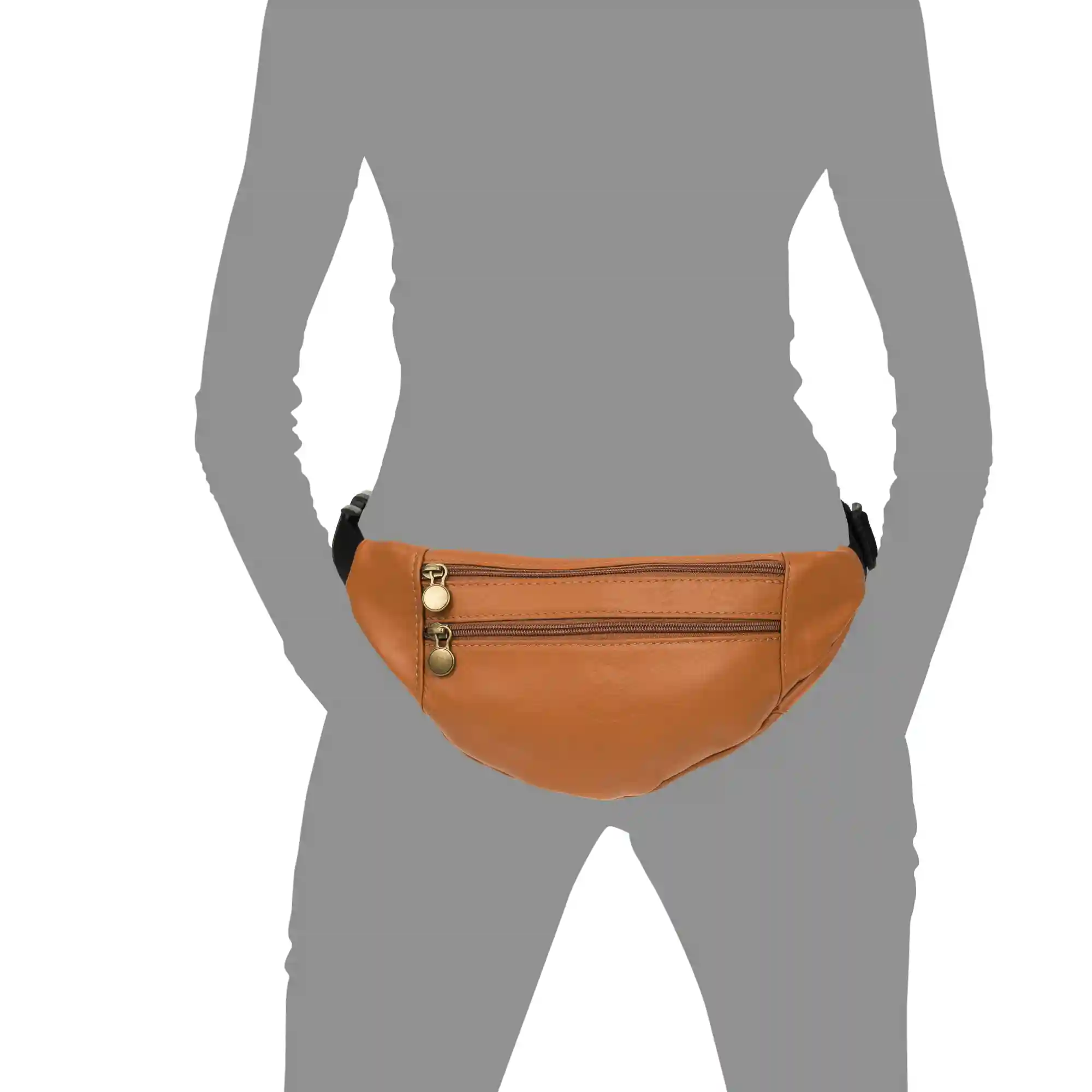 Firenze Artegiani Clara Riñonera De Moda Unisex.Piel Auténtica Sauvage