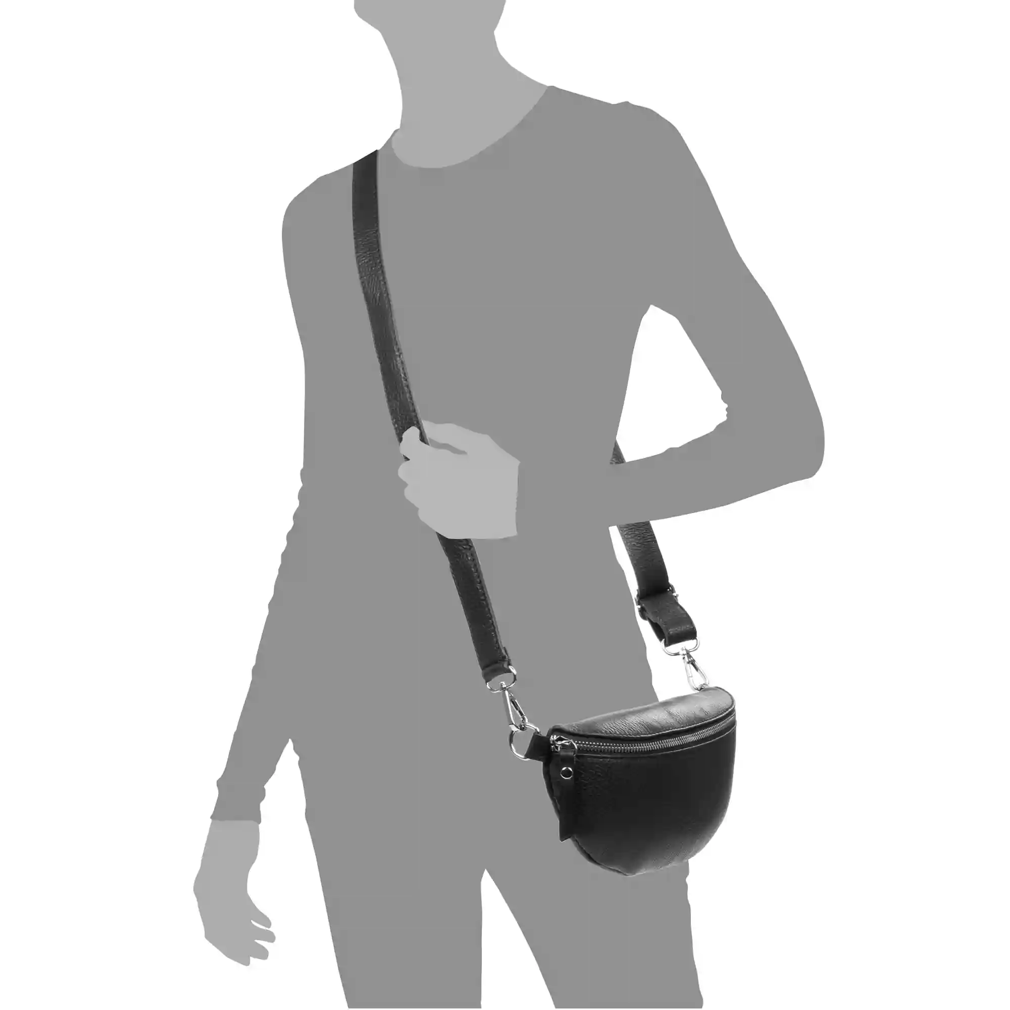 Firenze Artegiani Donna Riñonera De Moda Unisex. Piel Auténtica Dollaro