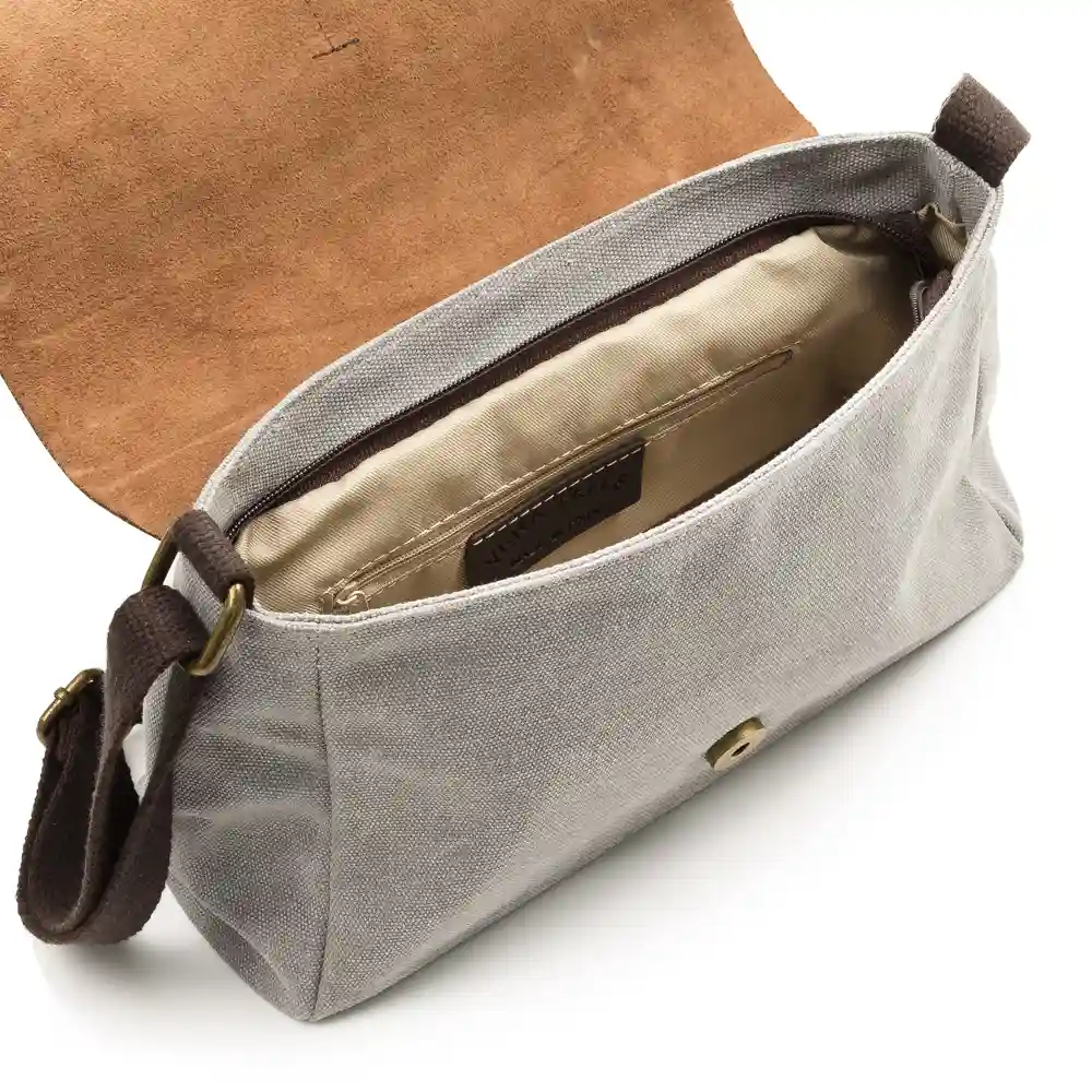 Firenze Artegiani Eutalia Bolso Satchel Mujer.Tejido Lona Premium