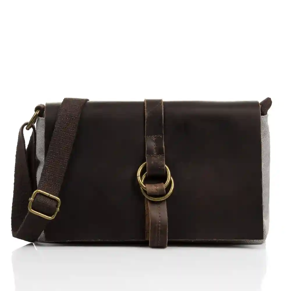 Firenze artegiani Eutalia Bolso Satchel Mujer.Tejido Lona Premium
