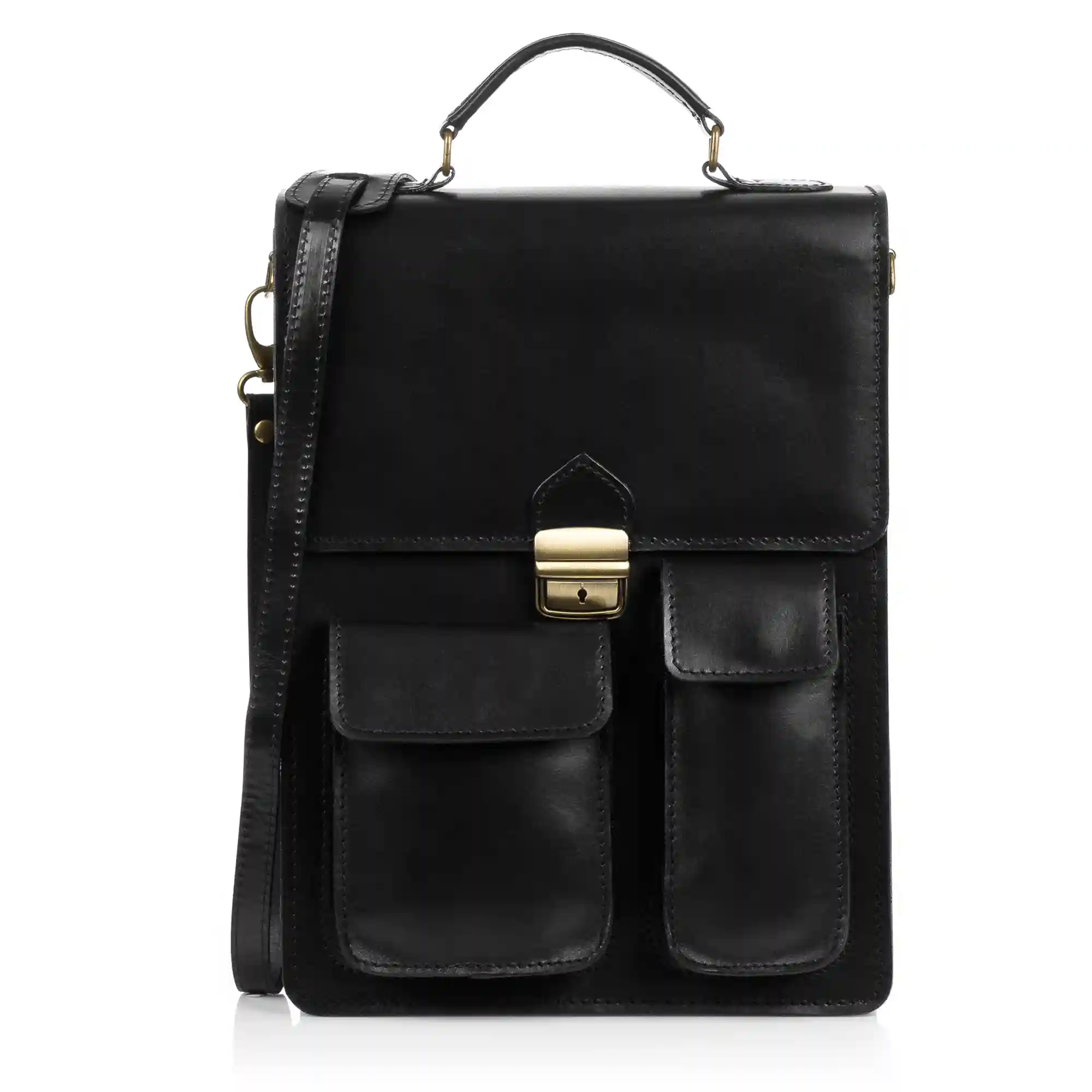 Firenze artegiani Fiorino Maletin Unisex.Piel auténtica Tamponato