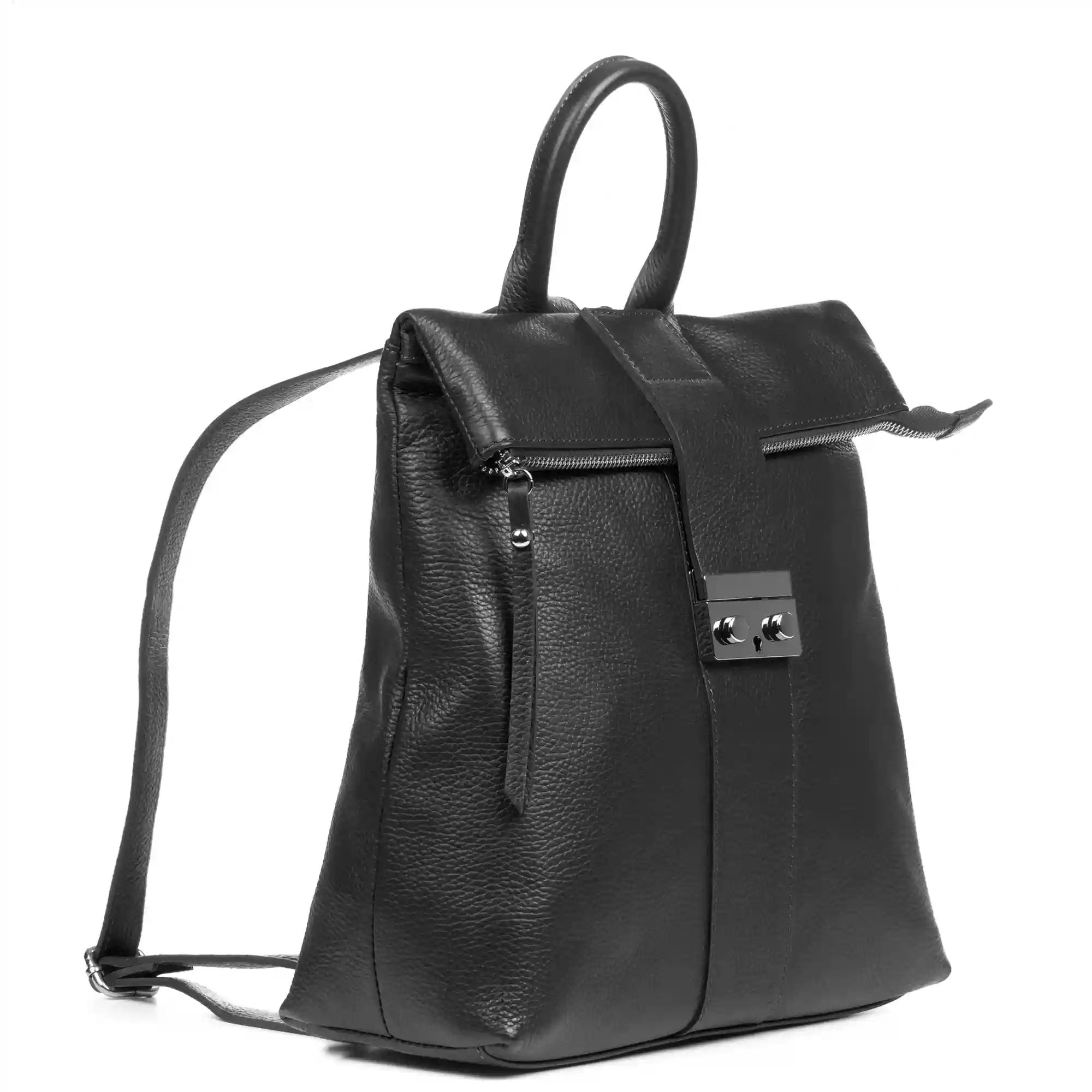 Firenze Artegiani Foca Bolso Mochila Mujer.Piel Auténtica Dollaro