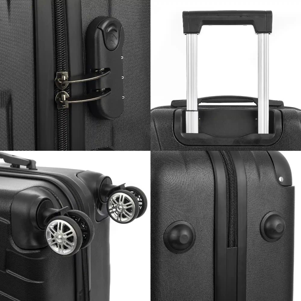 Firenze Artegiani Juego De 3 Maletas Trolley En Material Ligero ABS De Alta Resistencia Con Esquinas Reforzadas. Cerradura Numérica Y 4 Ruedas Dobles Giratorias 360°