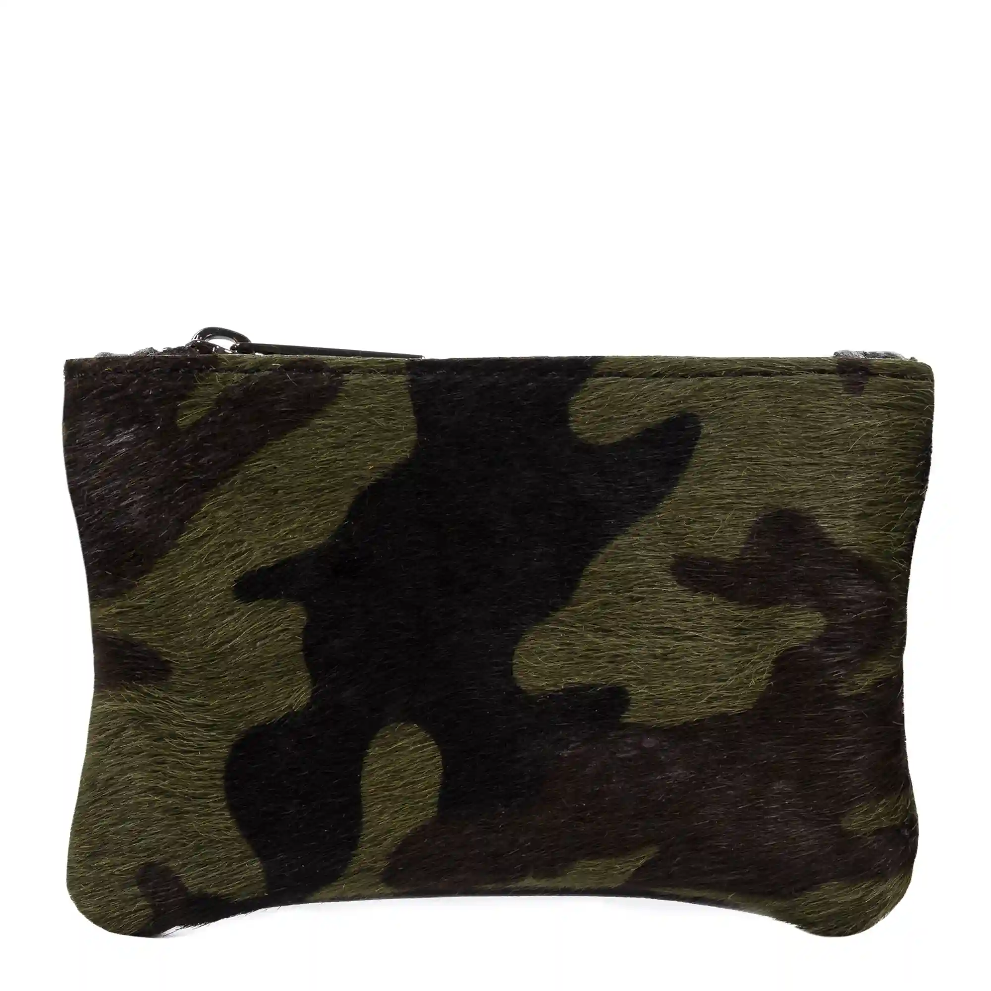 Firenze Artegiani Leonilda Monedero Mujer Mujer.Piel Auténtica Sauvage Cavallino Camuflaje