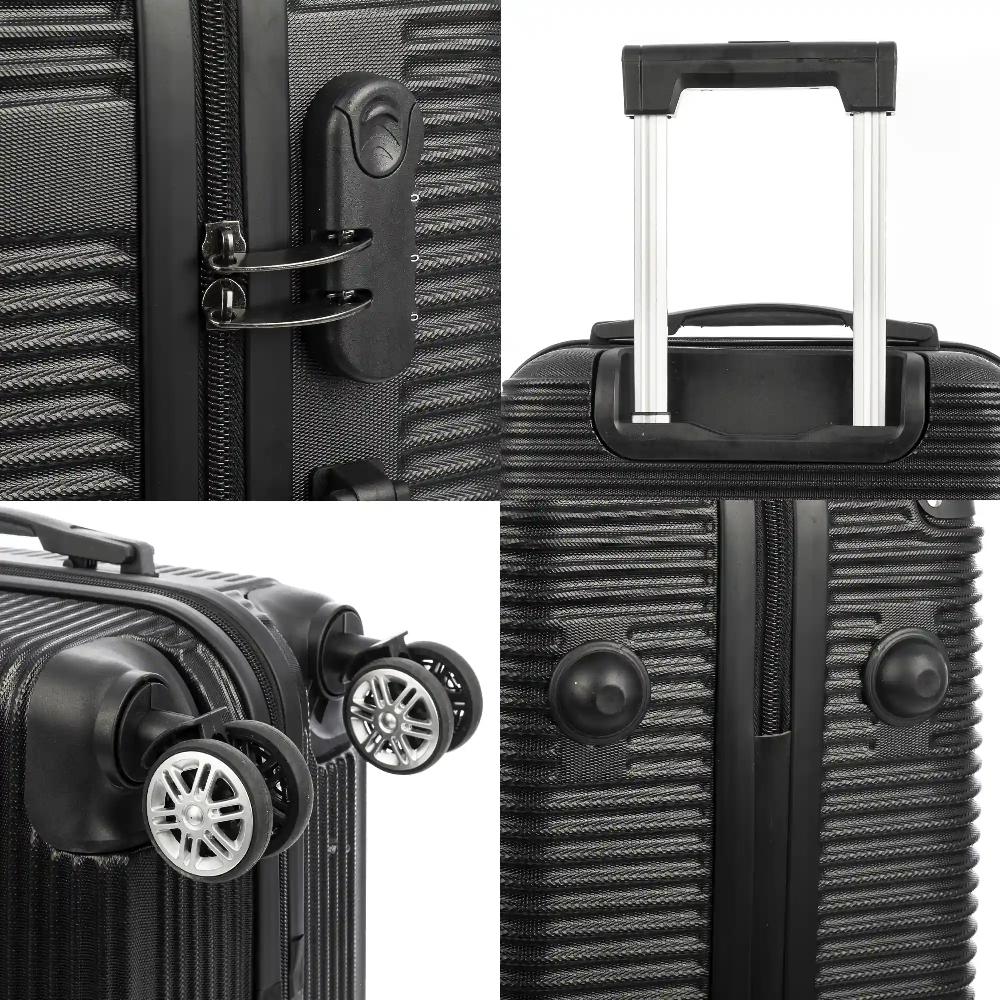 Firenze Artegiani Maleta De Cabina Trolley En Material Ligero De ABS De Alta Resistencia Con Esquinas Reforzadas. Cerradura Numérica Y 4 Ruedas Dobles Giratorias 360°. 57x36x21 Cm