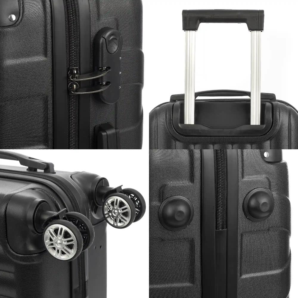 Firenze Artegiani Maleta De Cabina Trolley En Material Ligero De ABS De Alta Resistencia Con Esquinas Reforzadas. Cerradura Numérica Y 4 Ruedas Dobles Giratorias 360°. 55x36x21 Cm