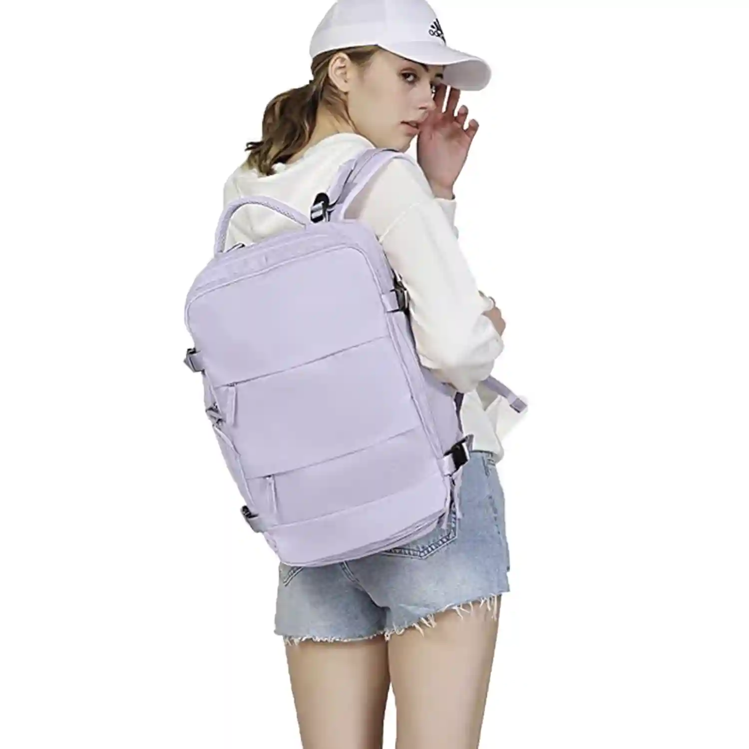 Firenze Artegiani Mochila Cabina Viaje De Gran Capacidad Con Multicompartimento (calzado Ropa Portátil)