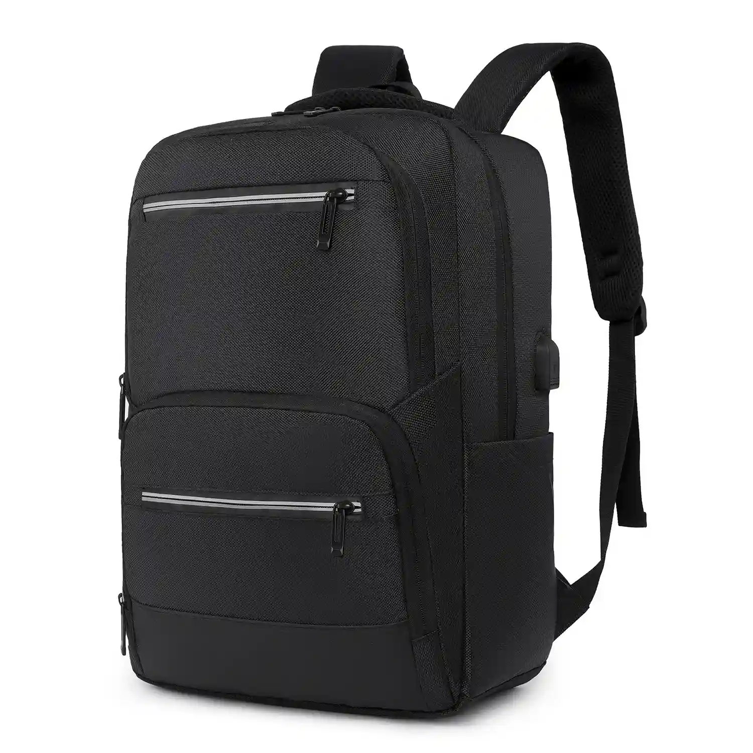 Firenze Artegiani Mochila De Viaje Con Gran Resistencia Impermeable Y Con Conexión USB. Acolchada Ventilada Y Con Asa Para Trolley