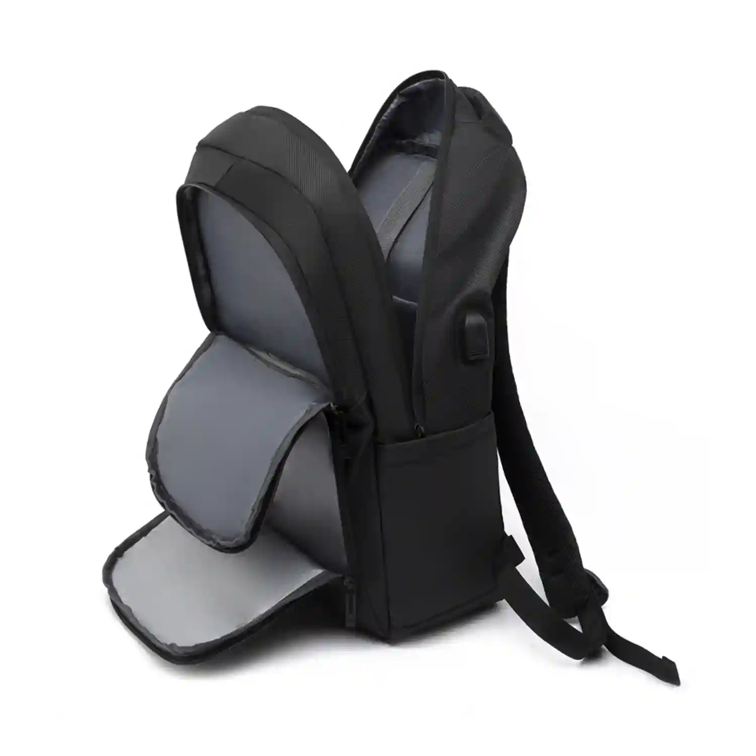 Firenze Artegiani Mochila De Viaje Con Gran Resistencia Impermeable Y Con Conexión USB. Acolchada Ventilada Y Con Asa Para Trolley