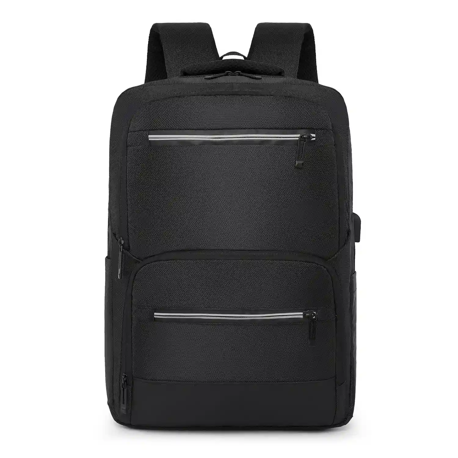 Firenze artegiani Mochila de viaje con gran resistencia impermeable y con conexión USB. Acolchada ventilada y con asa para trolley