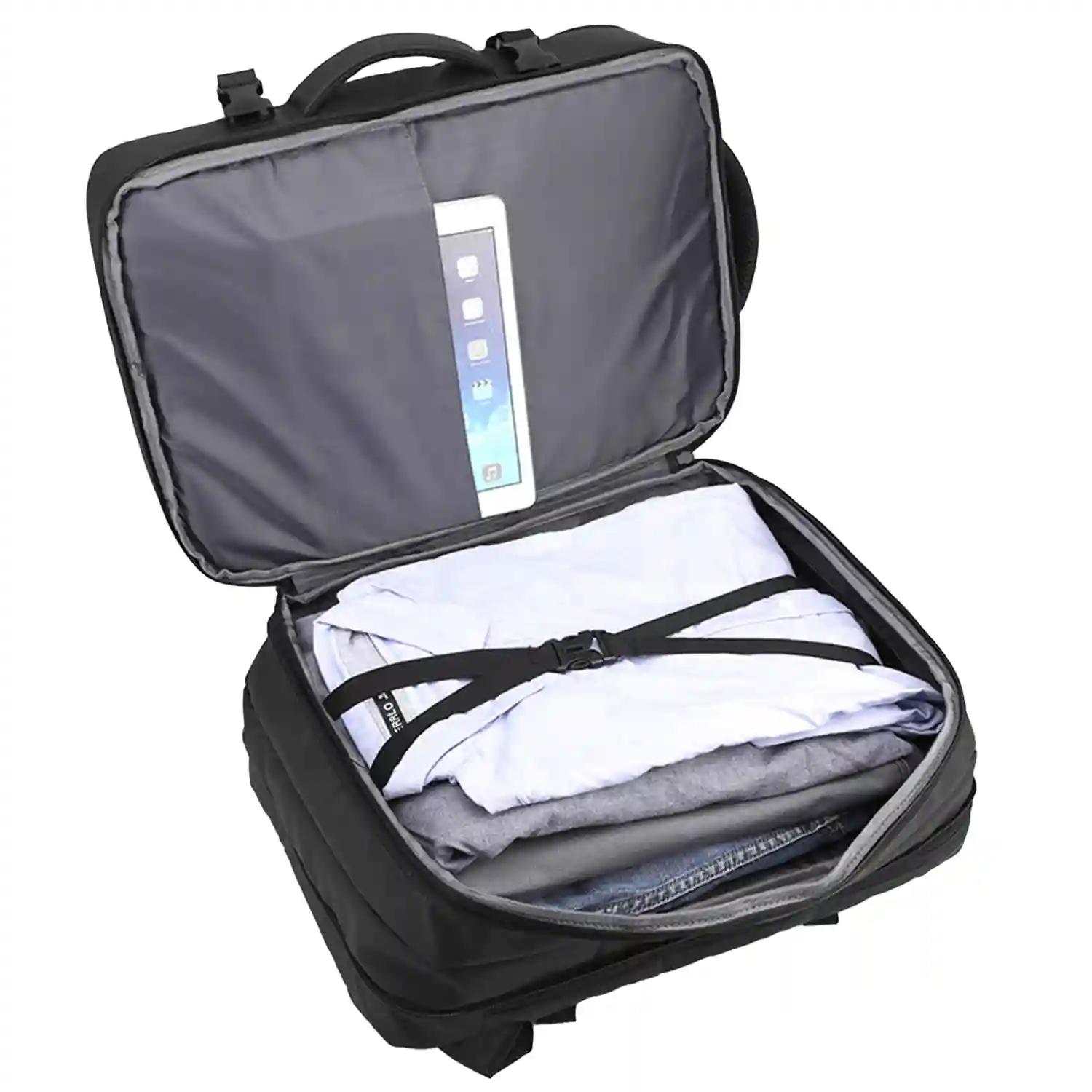 Firenze Artegiani Mochila Expandible Viaje Cabina De Gran Resistencia Con Multicompartimento Y Conexión USB