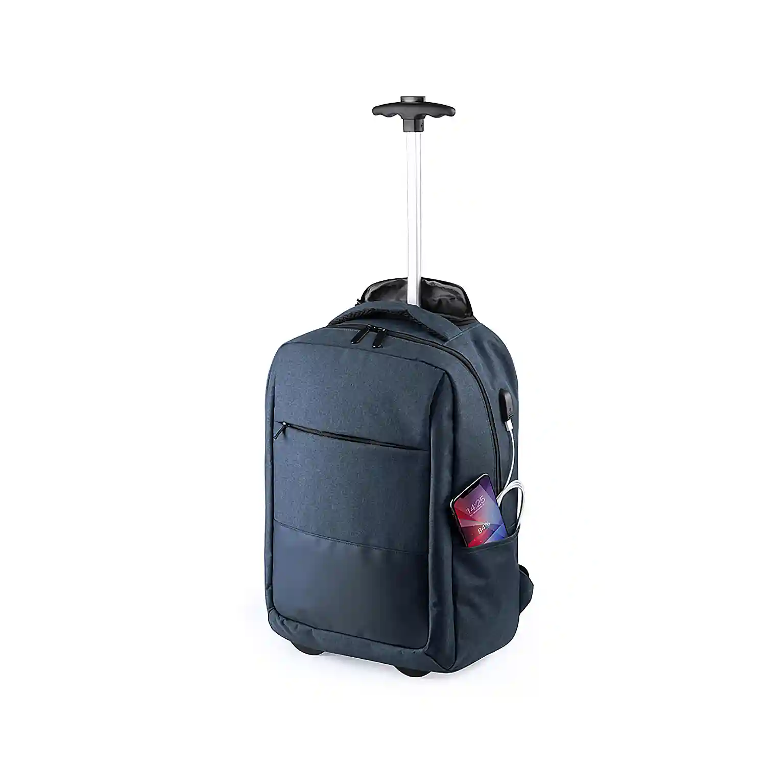 Firenze Artegiani Mochila Trolley Conexión USB. Bolsillo Acolchado Para Portátil. Cintas Acolchadas