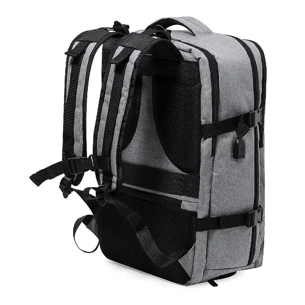 Firenze Artegiani Mochila Viaje Conexión USB. Acolchada. Bolsillo Acolchado Para Portátil. Compartimento Portazapatos