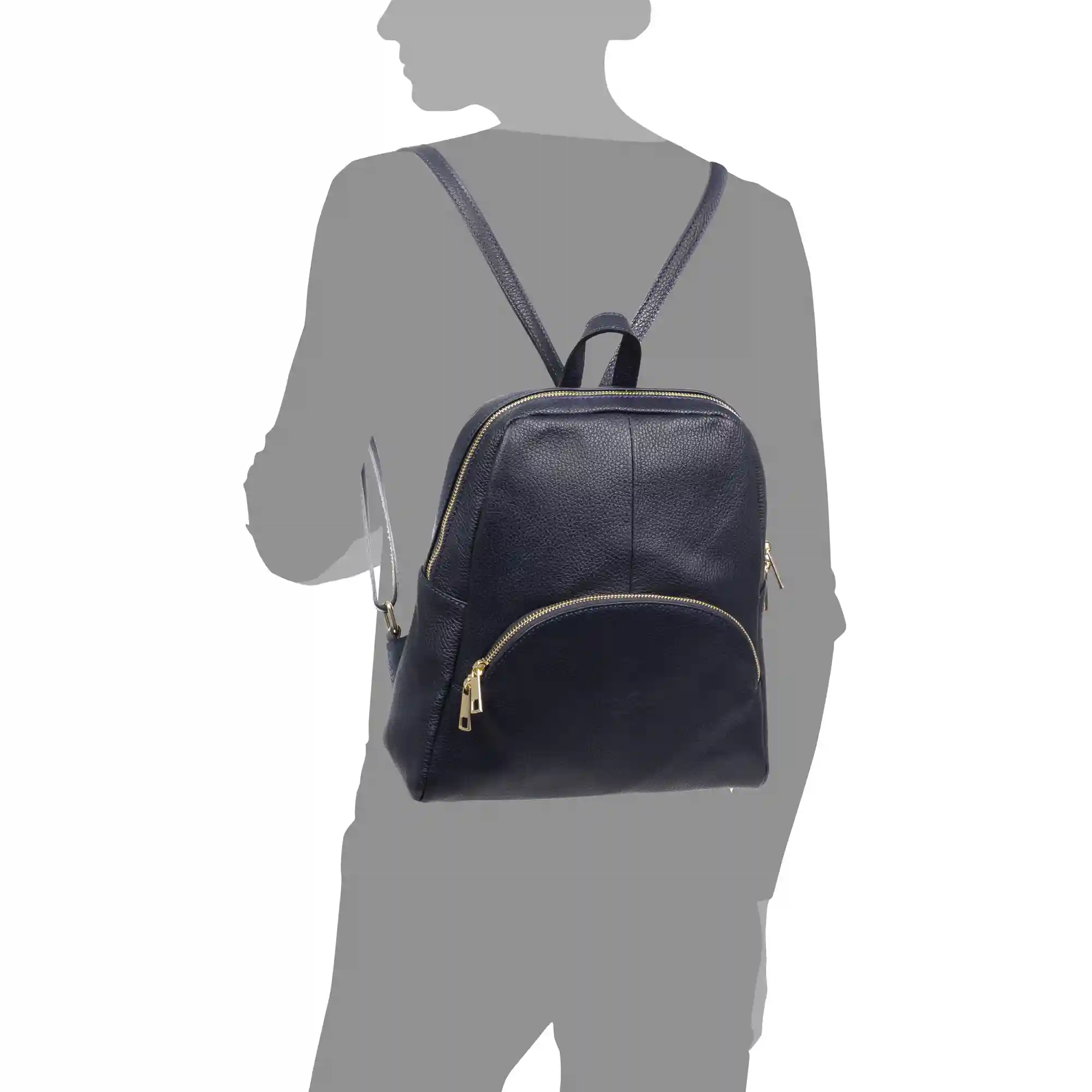 Firenze Artegiani Monastier Bolso Mochila Mujer. Piel Auténtica Dollaro