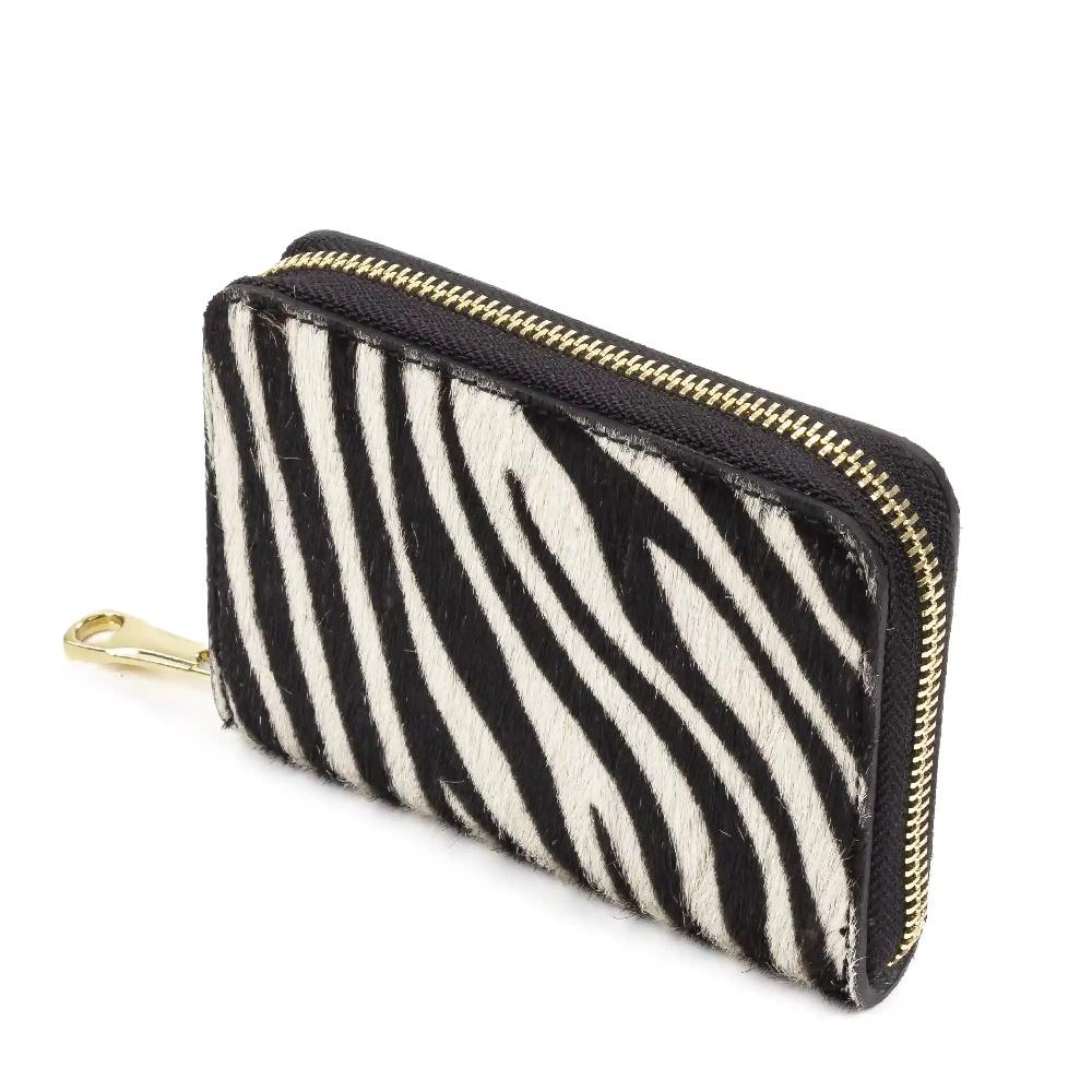 Firenze Artegiani Ondina Cartera Mujer Mujer.Piel Auténtica Cavallino Cebra