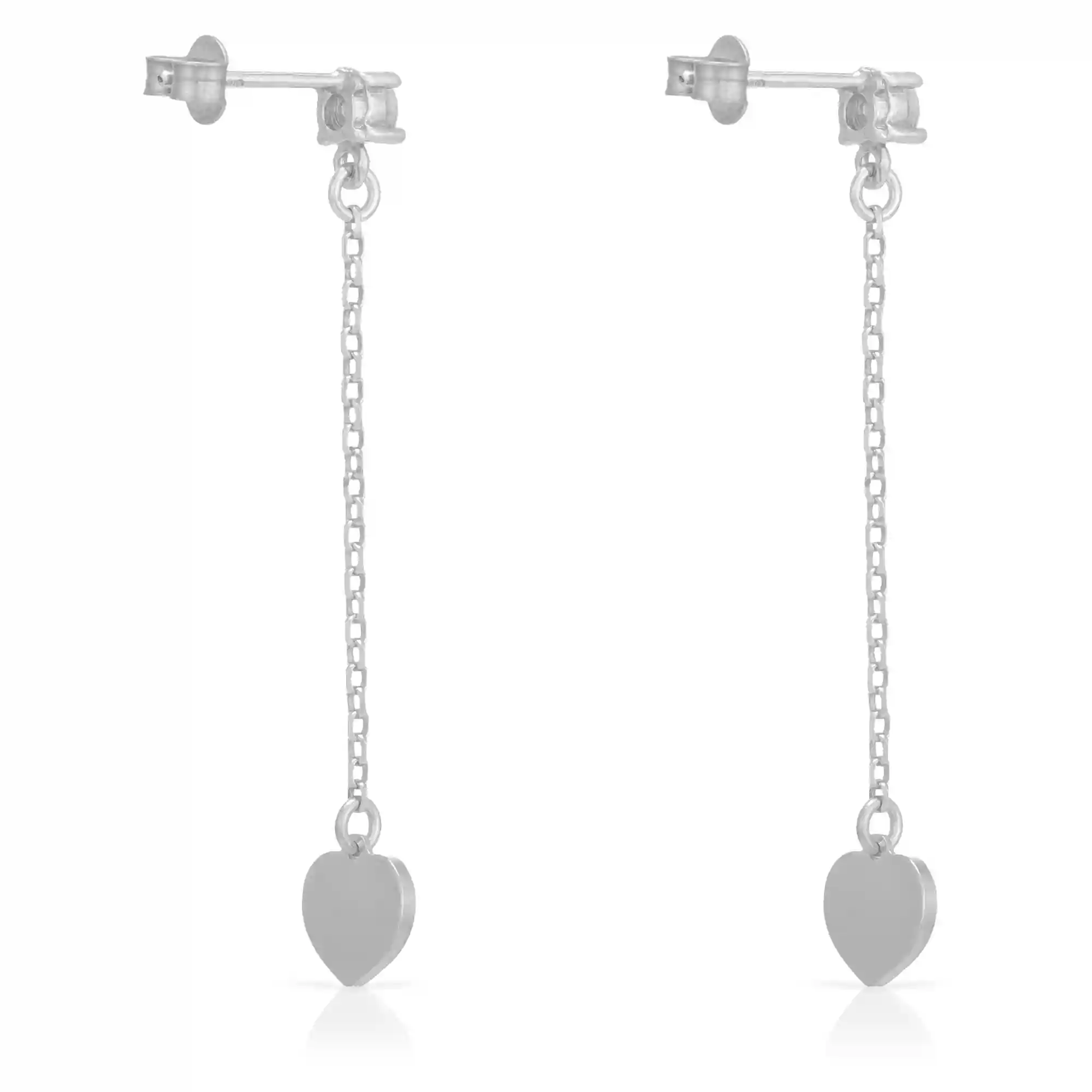 Firenze Artegiani Pendiente De Plata De Ley 925 Colgante Con Corazón Esmaltado