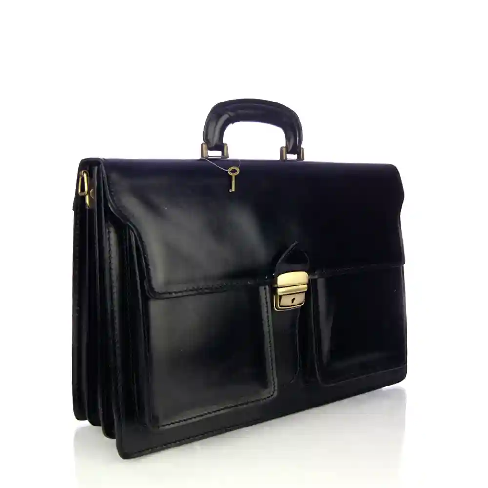 Firenze Artegiani Pescara Maletin Unisex.Piel Auténtica Vaqueta