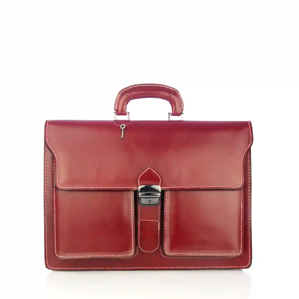 Firenze Artegiani Pescara Maletin Unisex.Piel Auténtica Vaqueta