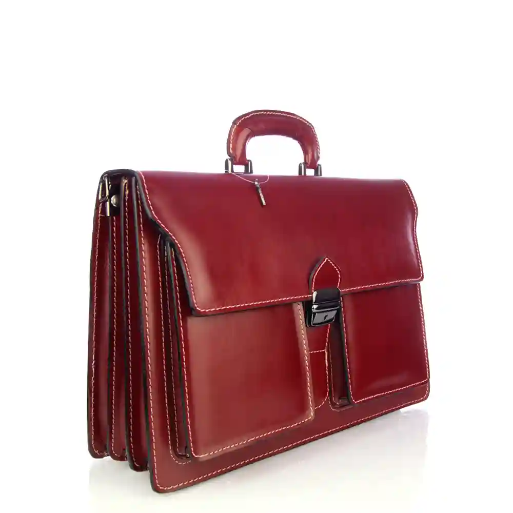 Firenze Artegiani Pescara Maletin Unisex.Piel Auténtica Vaqueta