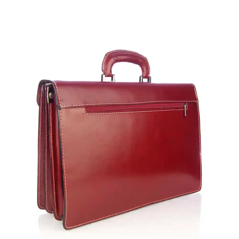 Firenze Artegiani Pescara Maletin Unisex.Piel Auténtica Vaqueta