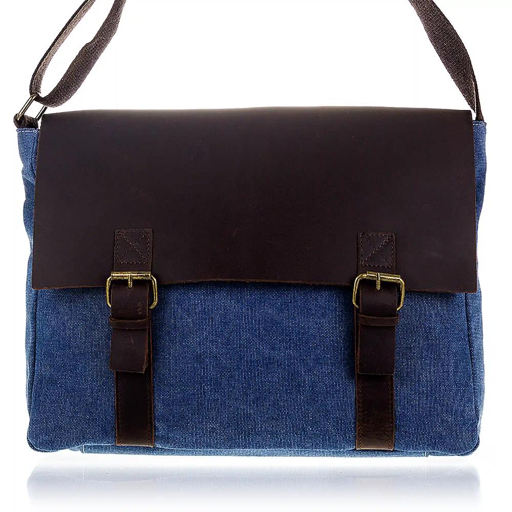 Firenze artegiani Pescasseroli Bolso Satchel Mujer.Tejido Lona Premium